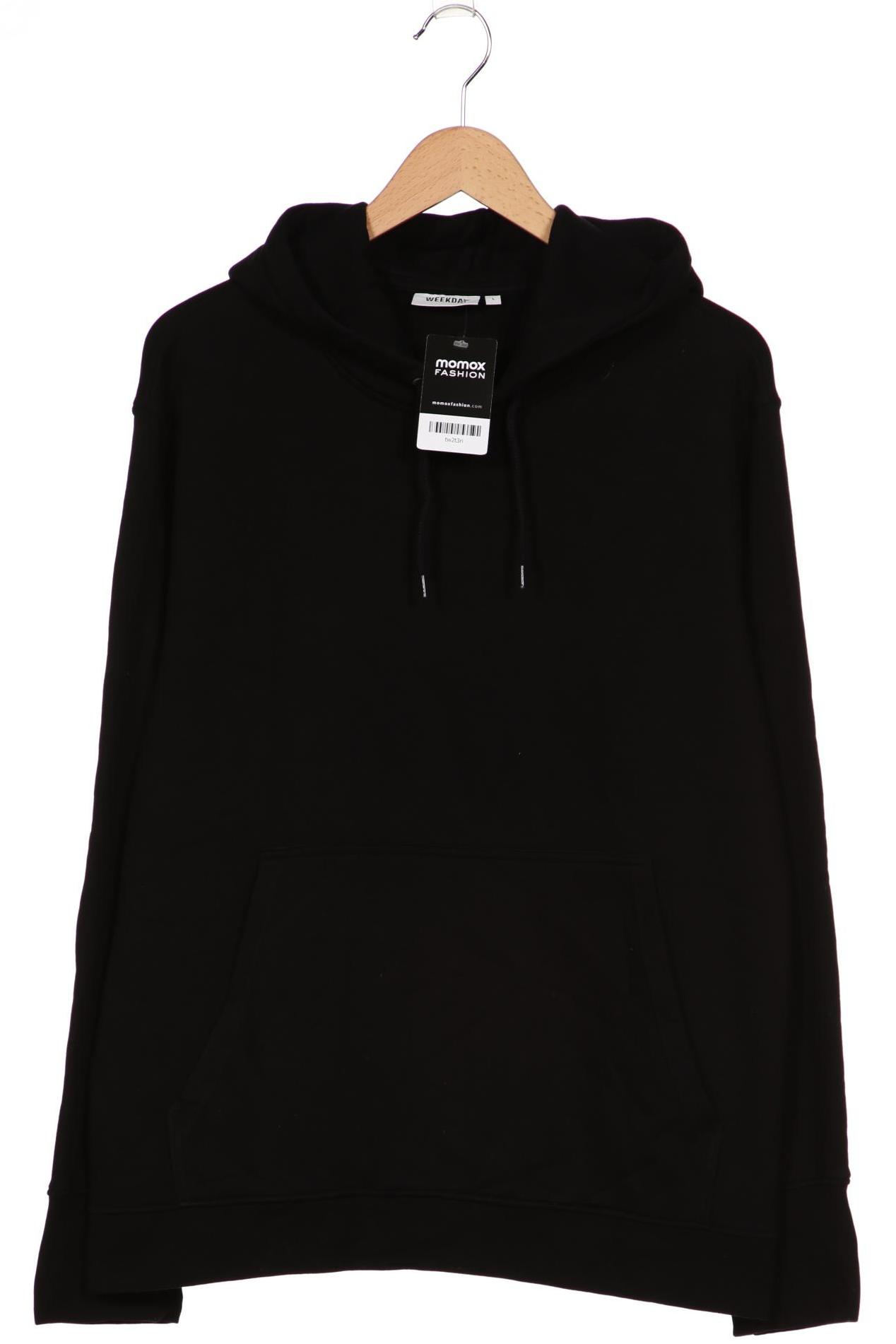 

Weekday Herren Kapuzenpullover, schwarz