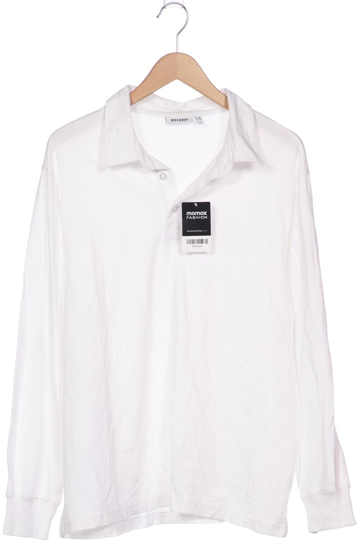 

Weekday Herren Poloshirt, weiß, Gr. 48