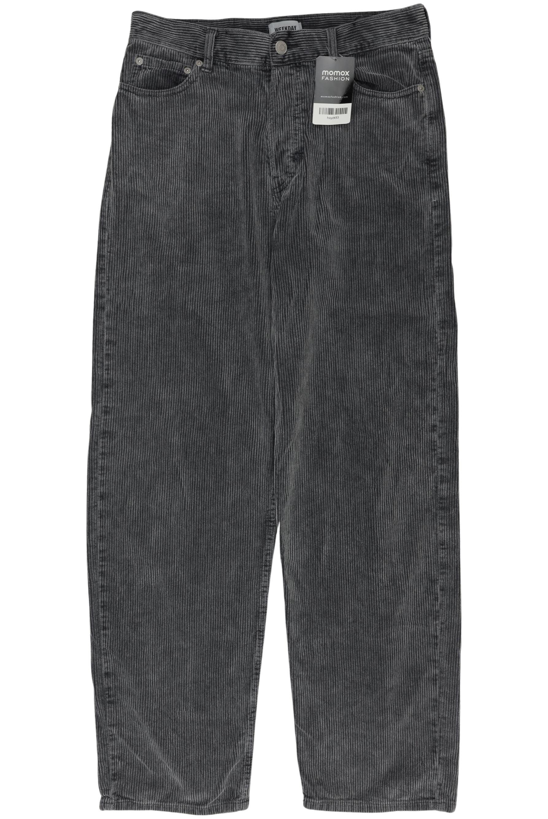 Thumbnail - Weekday Herren Stoffhose, grau, Gr. 27