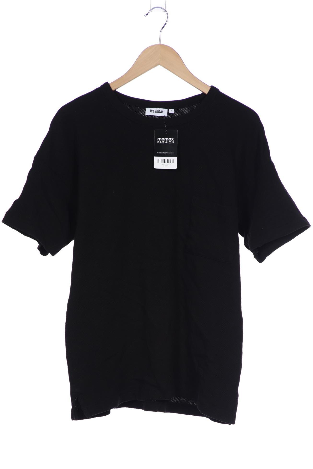 

Weekday Herren T-Shirt, schwarz, Gr. 46