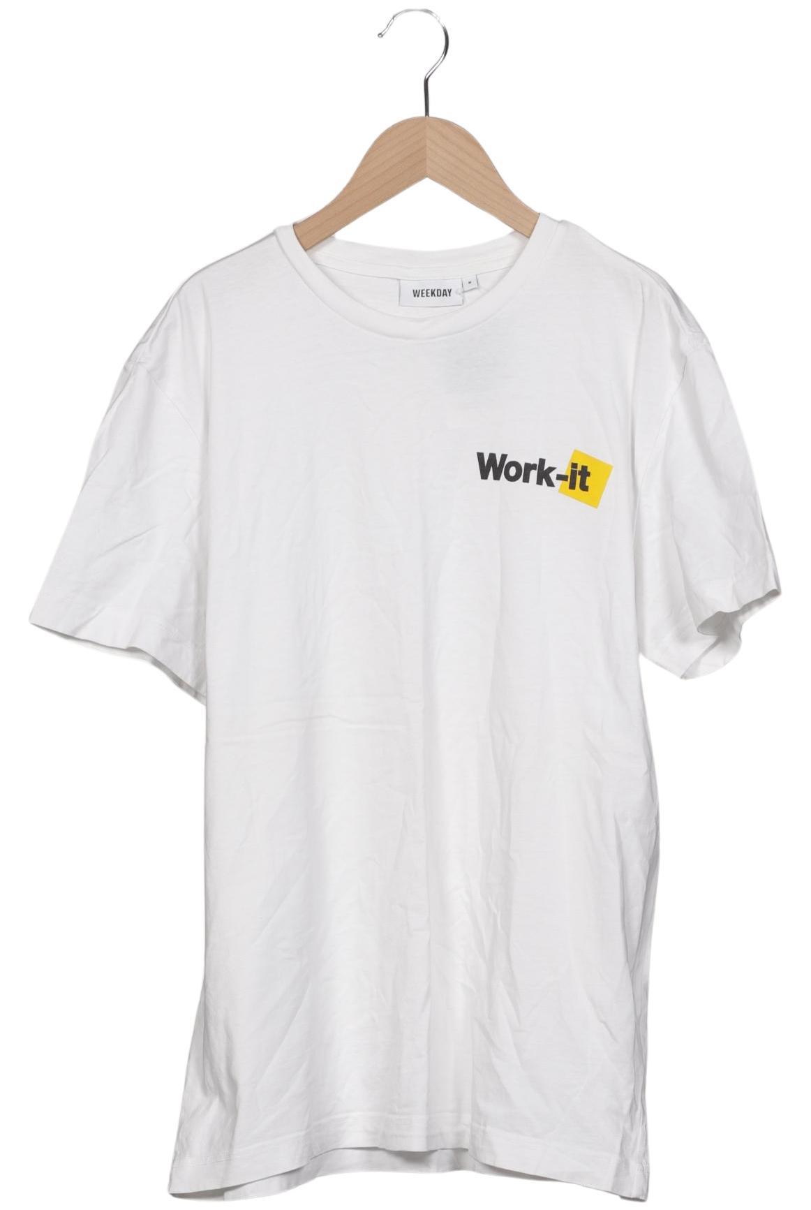 

Weekday Herren T-Shirt, weiß, Gr. 48
