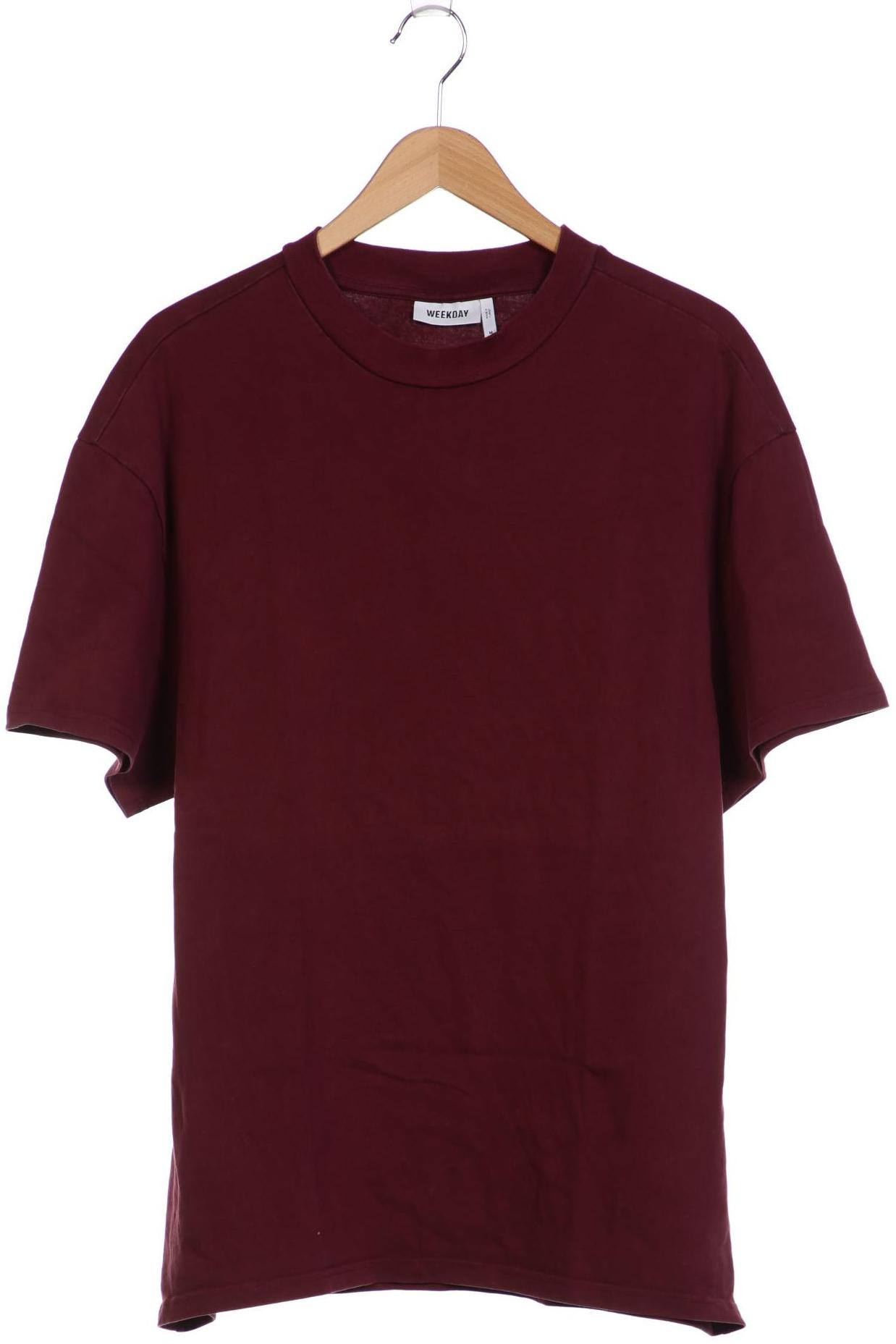 

Weekday Herren T-Shirt, bordeaux, Gr. 48