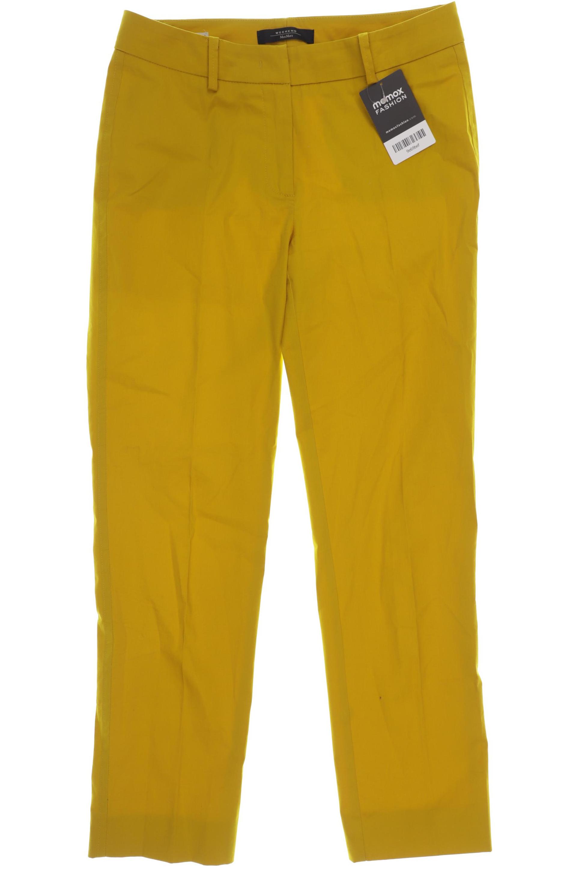 

Weekend Max Mara Damen Stoffhose, gelb, Gr. 34