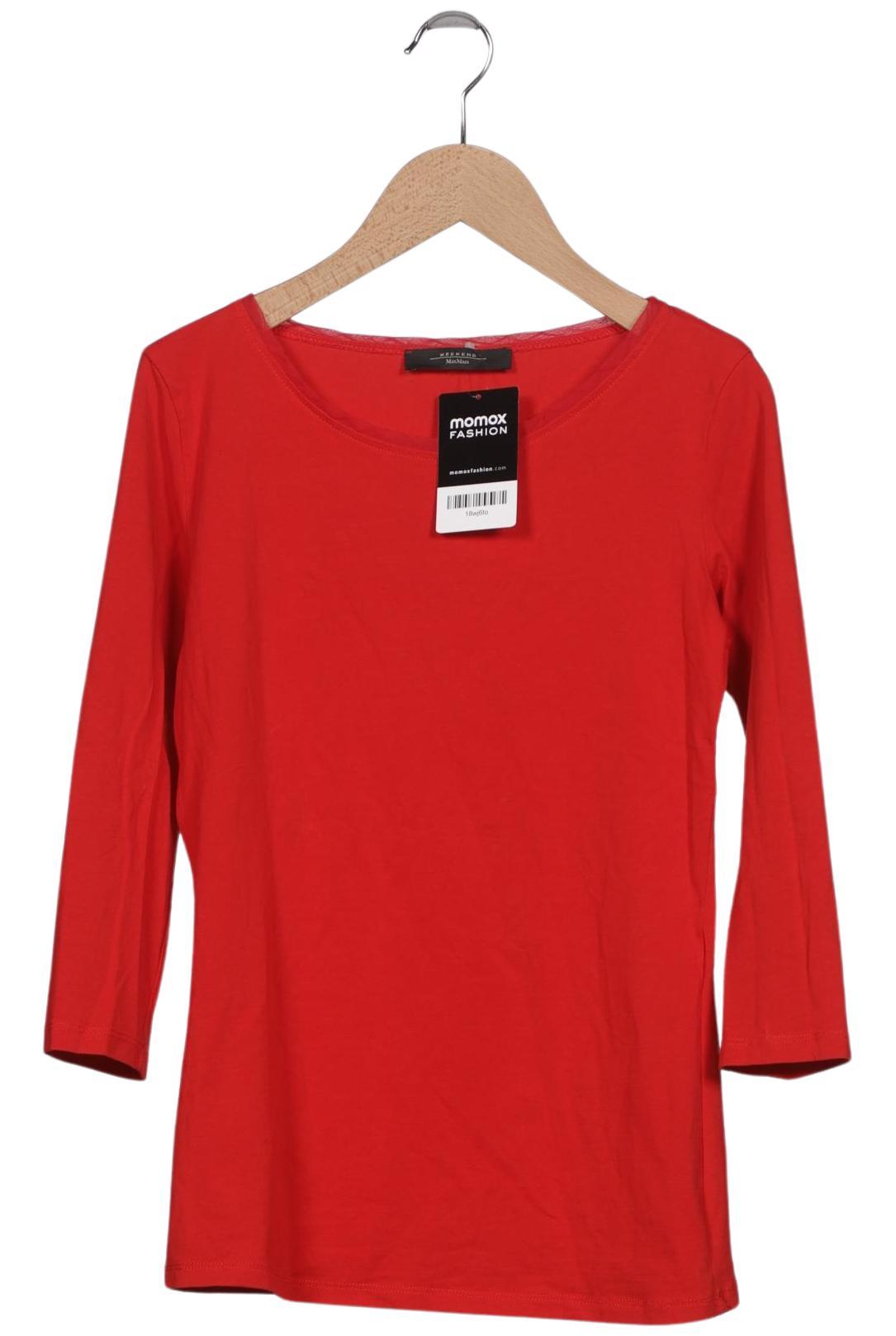 

Weekend Max Mara Damen Langarmshirt, rot, Gr. 36