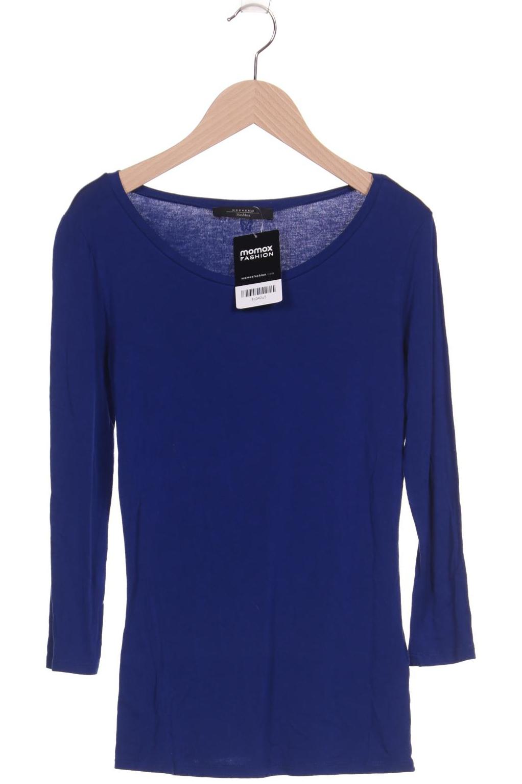 

Weekend Max Mara Damen Langarmshirt, blau, Gr. 36