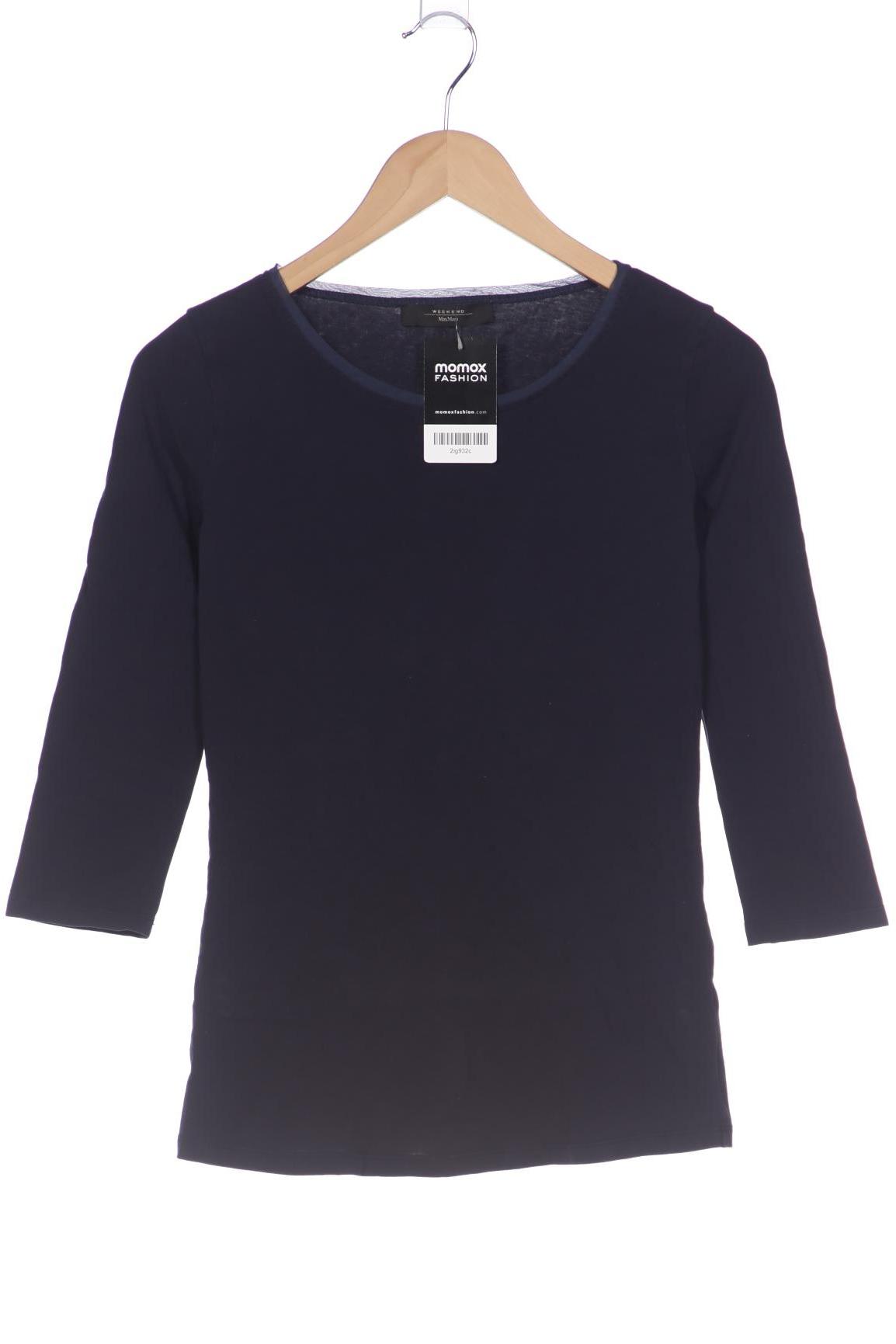 

Weekend Max Mara Damen Langarmshirt, marineblau, Gr. 32