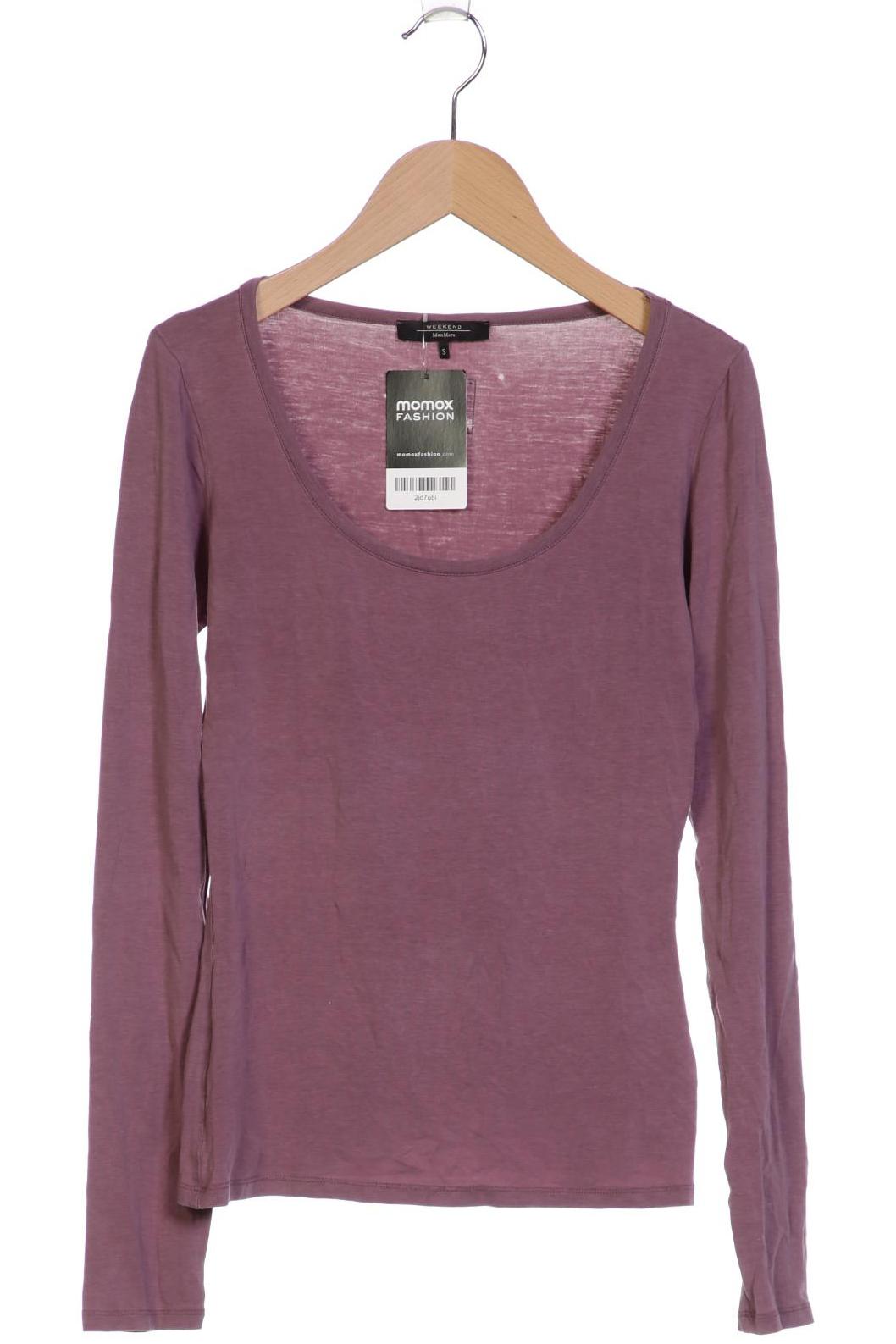 

Weekend Max Mara Damen Langarmshirt, bordeaux, Gr. 36