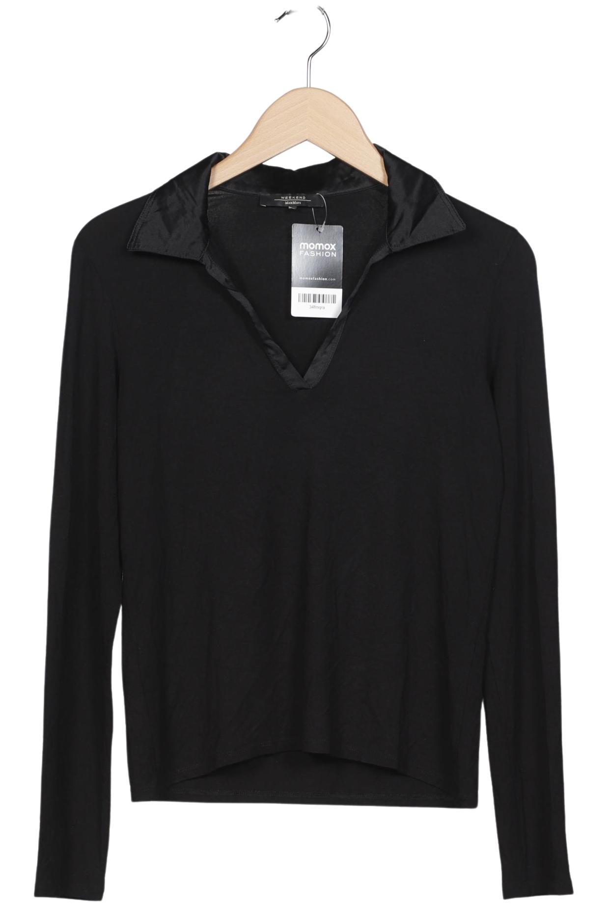 

Weekend Max Mara Damen Langarmshirt, schwarz, Gr. 38