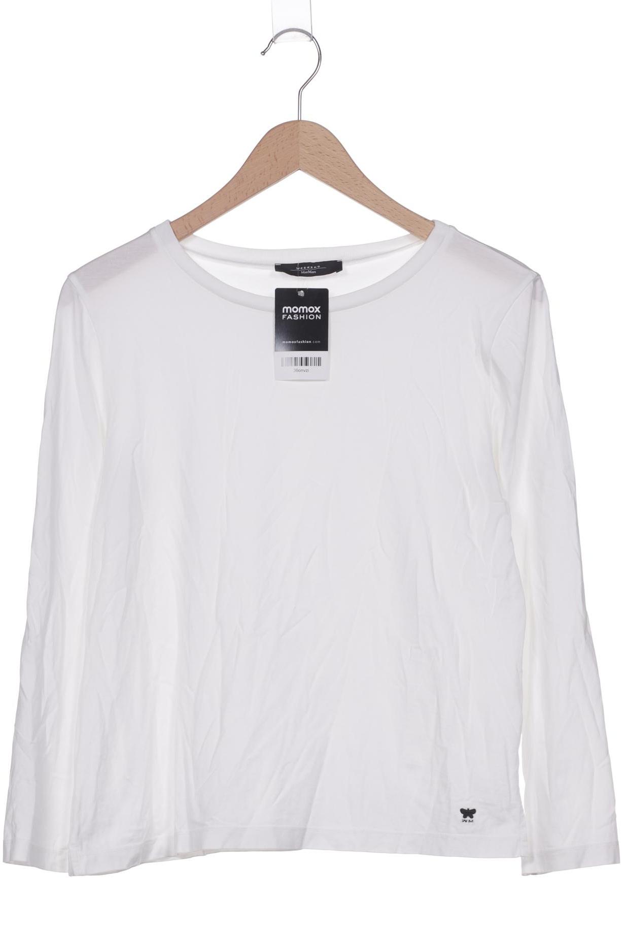 

Weekend Max Mara Damen Langarmshirt, weiß, Gr. 44