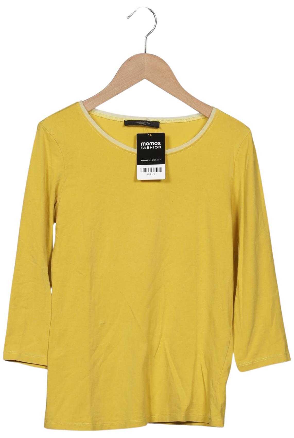 

Weekend Max Mara Damen Langarmshirt, gelb, Gr. 34