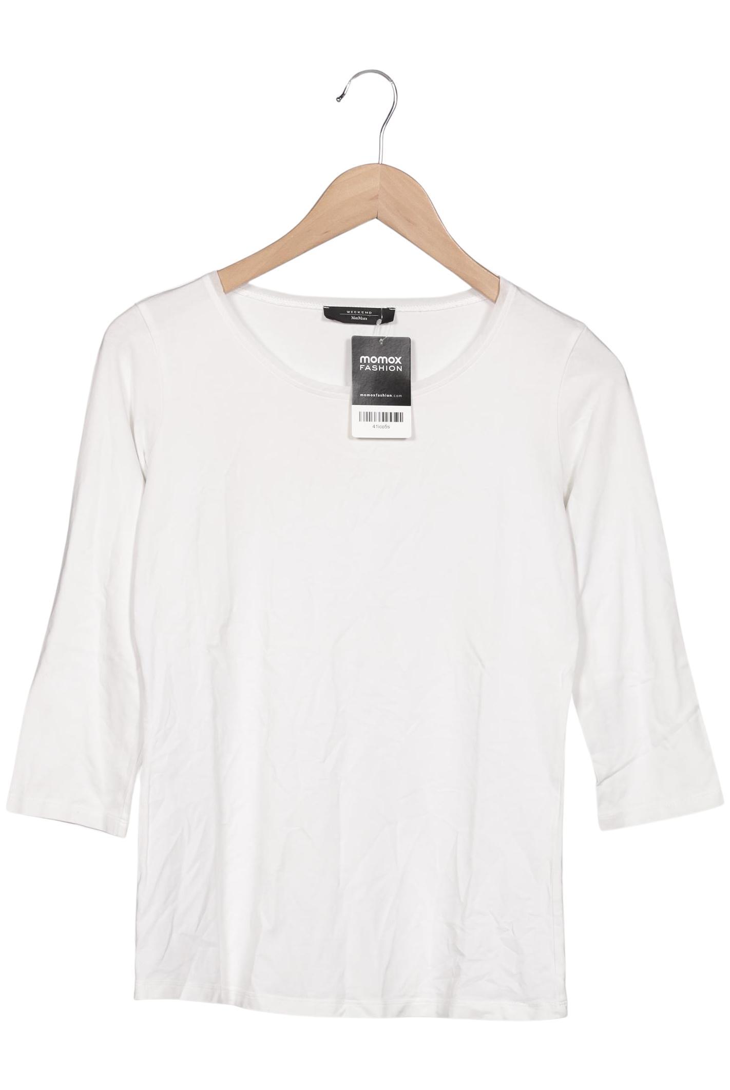

Weekend Max Mara Damen Langarmshirt, weiß, Gr. 36