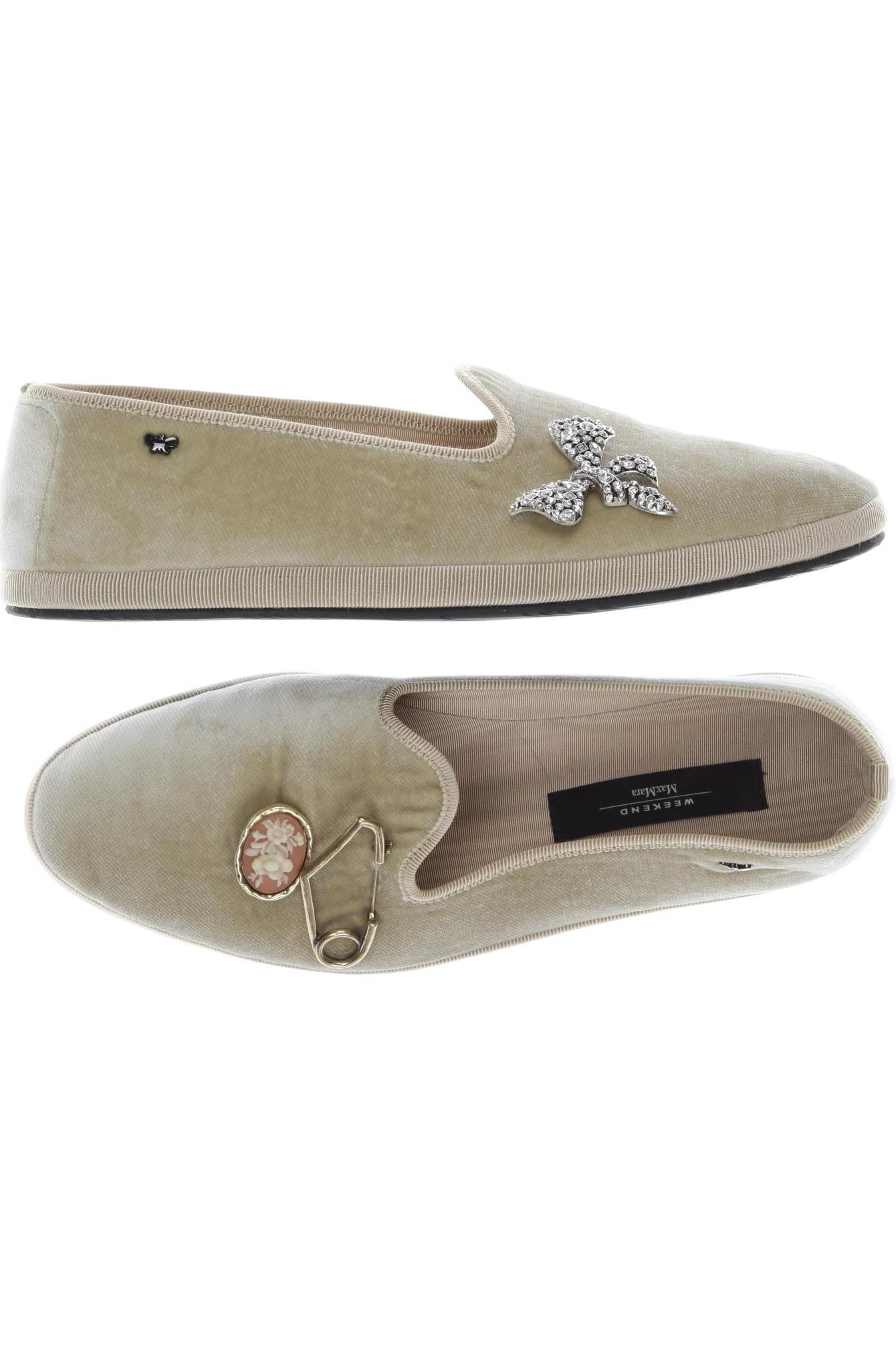 

Weekend Max Mara Damen Halbschuh, beige, Gr. 37