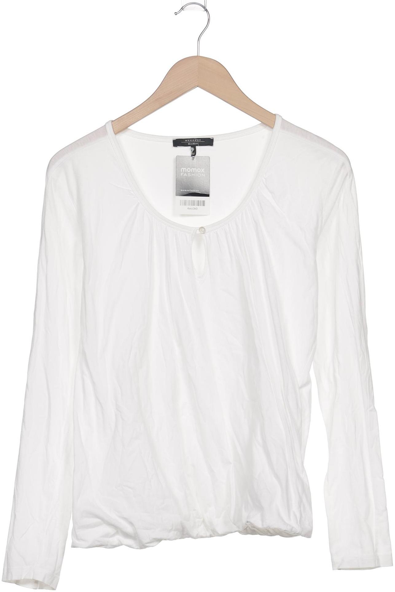 

Weekend Max Mara Damen Langarmshirt, weiß, Gr. 38