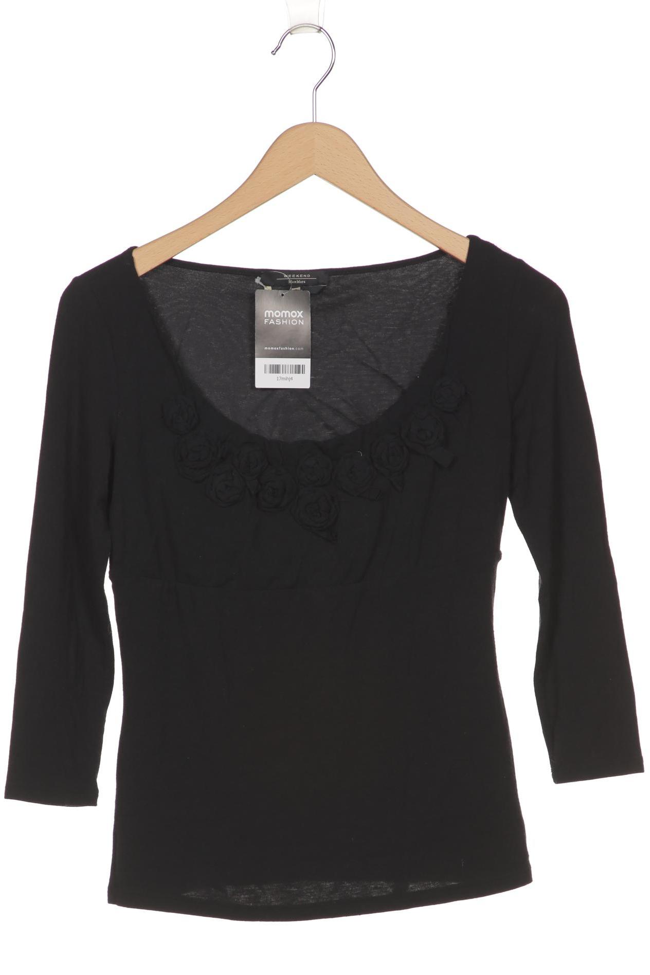 

Weekend Max Mara Damen Langarmshirt, schwarz, Gr. 36