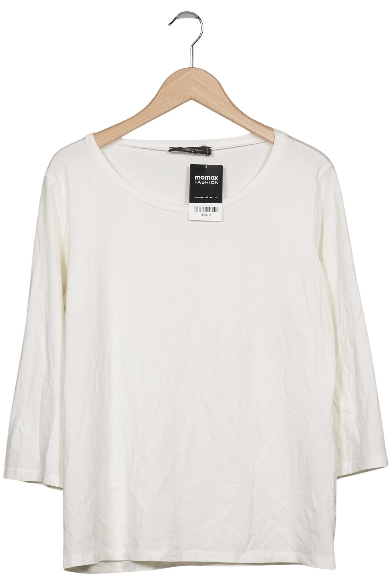 

Weekend Max Mara Damen Langarmshirt, weiß, Gr. 46