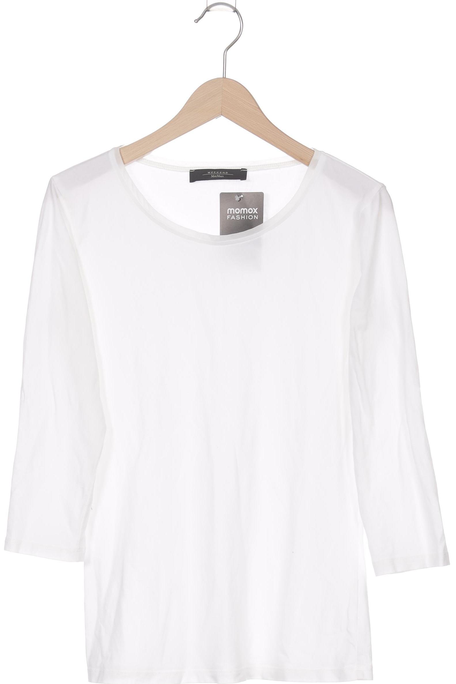 

Weekend Max Mara Damen Langarmshirt, weiß, Gr. 34