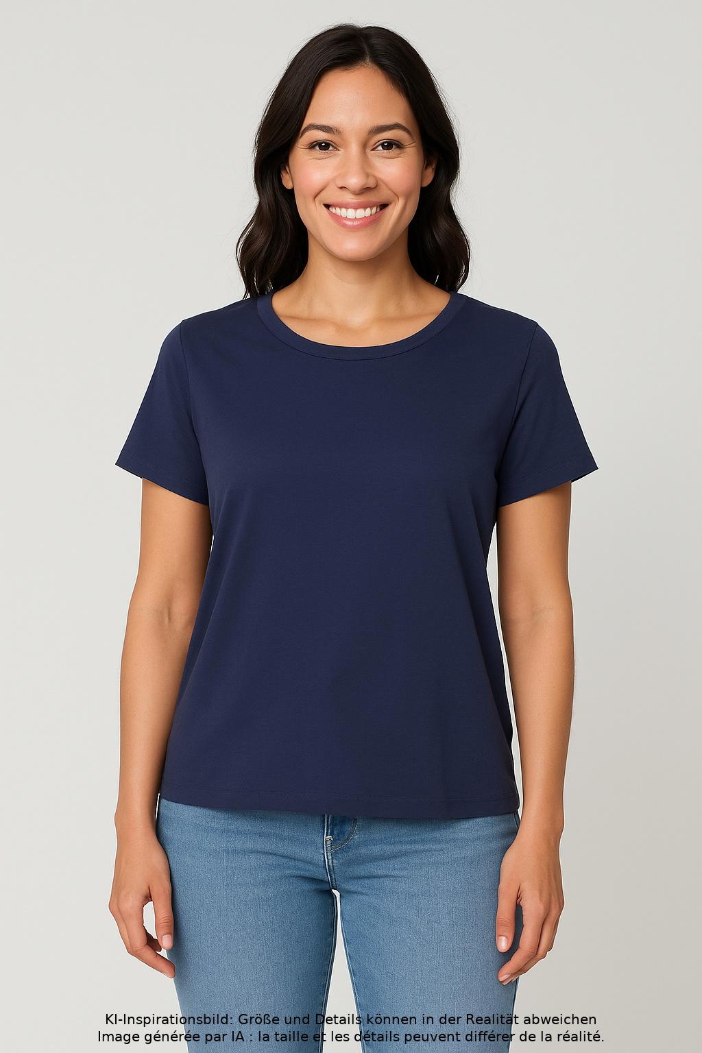 

Weekend Max Mara Damen T-Shirt, marineblau, Gr. 44