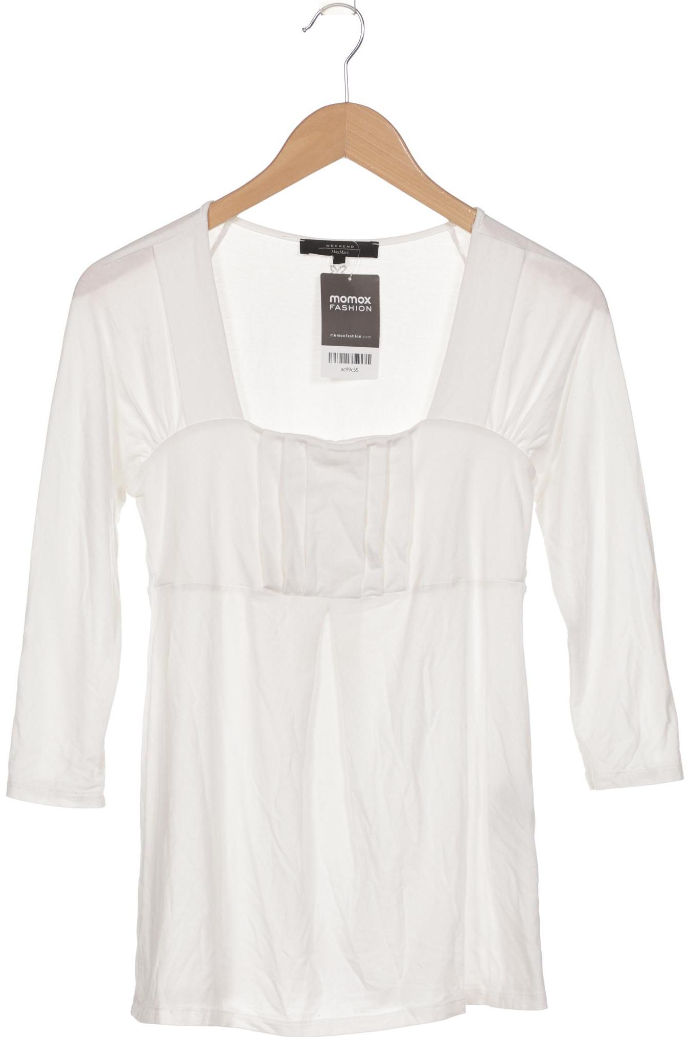 

Weekend Max Mara Damen Langarmshirt, weiß, Gr. 38