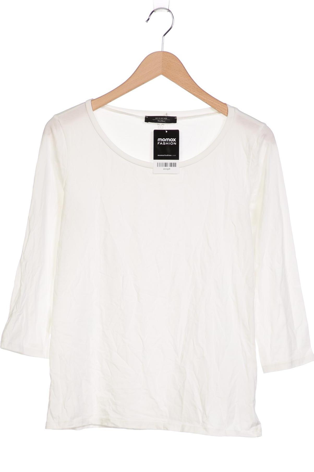 

Weekend Max Mara Damen Langarmshirt, weiß, Gr. 38