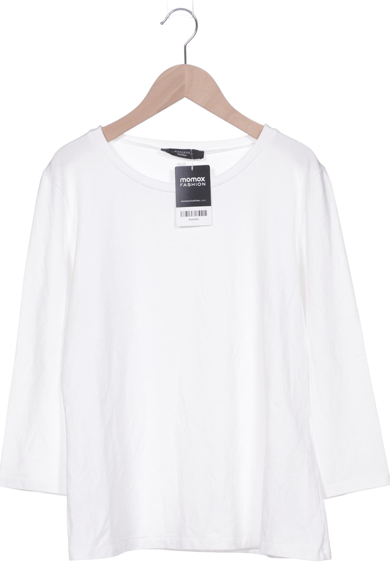 

Weekend Max Mara Damen Langarmshirt, weiß, Gr. 42