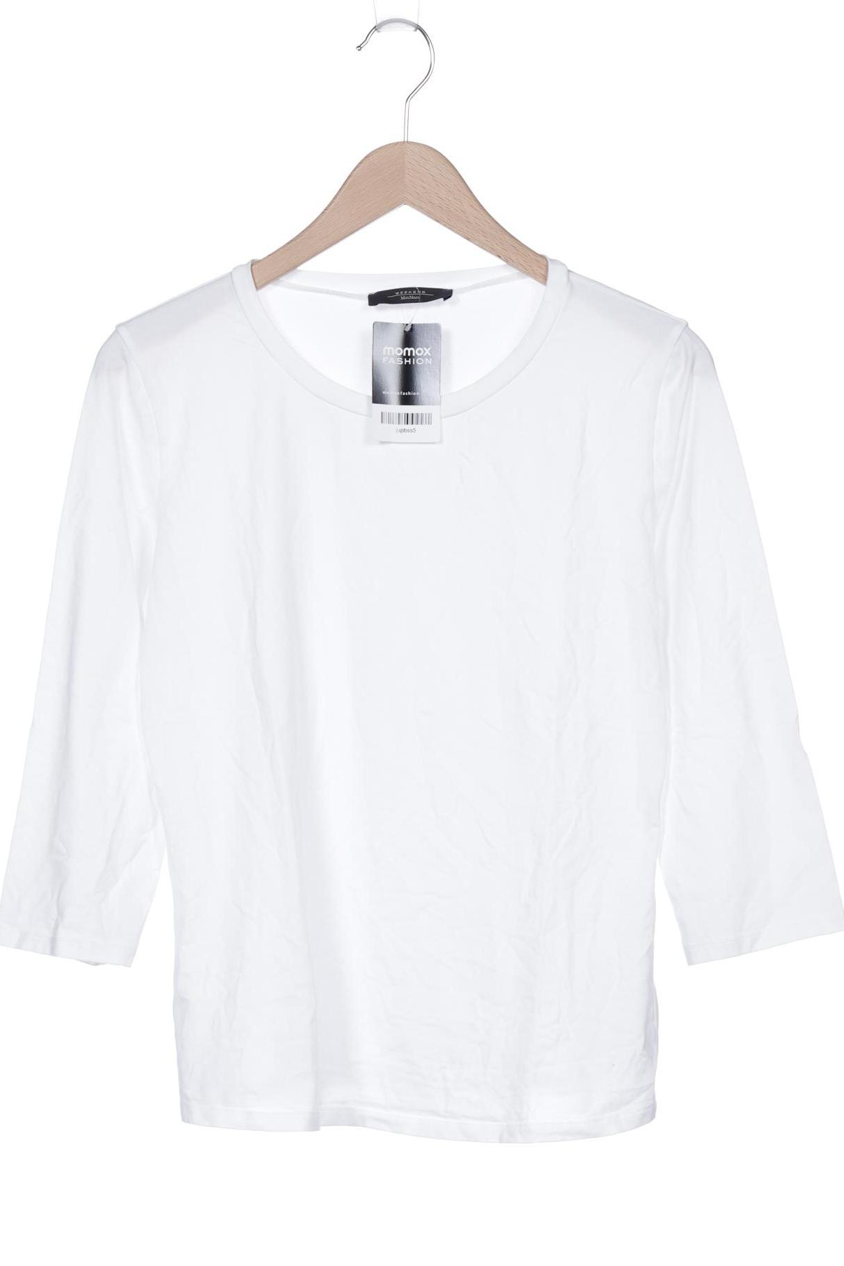 

Weekend Max Mara Damen Langarmshirt, weiß, Gr. 38