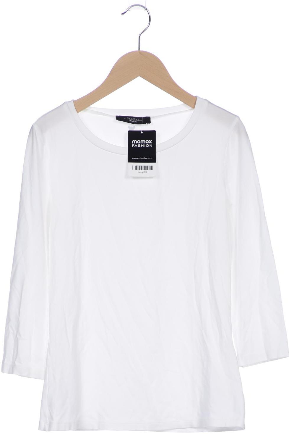 

Weekend Max Mara Damen Langarmshirt, weiß, Gr. 32