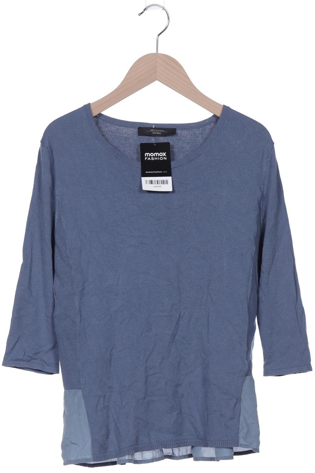 

Weekend Max Mara Damen Langarmshirt, blau, Gr. 34