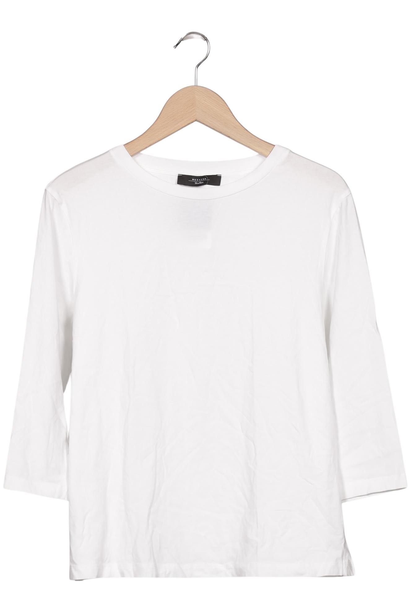 

Weekend Max Mara Damen Langarmshirt, weiß, Gr. 42