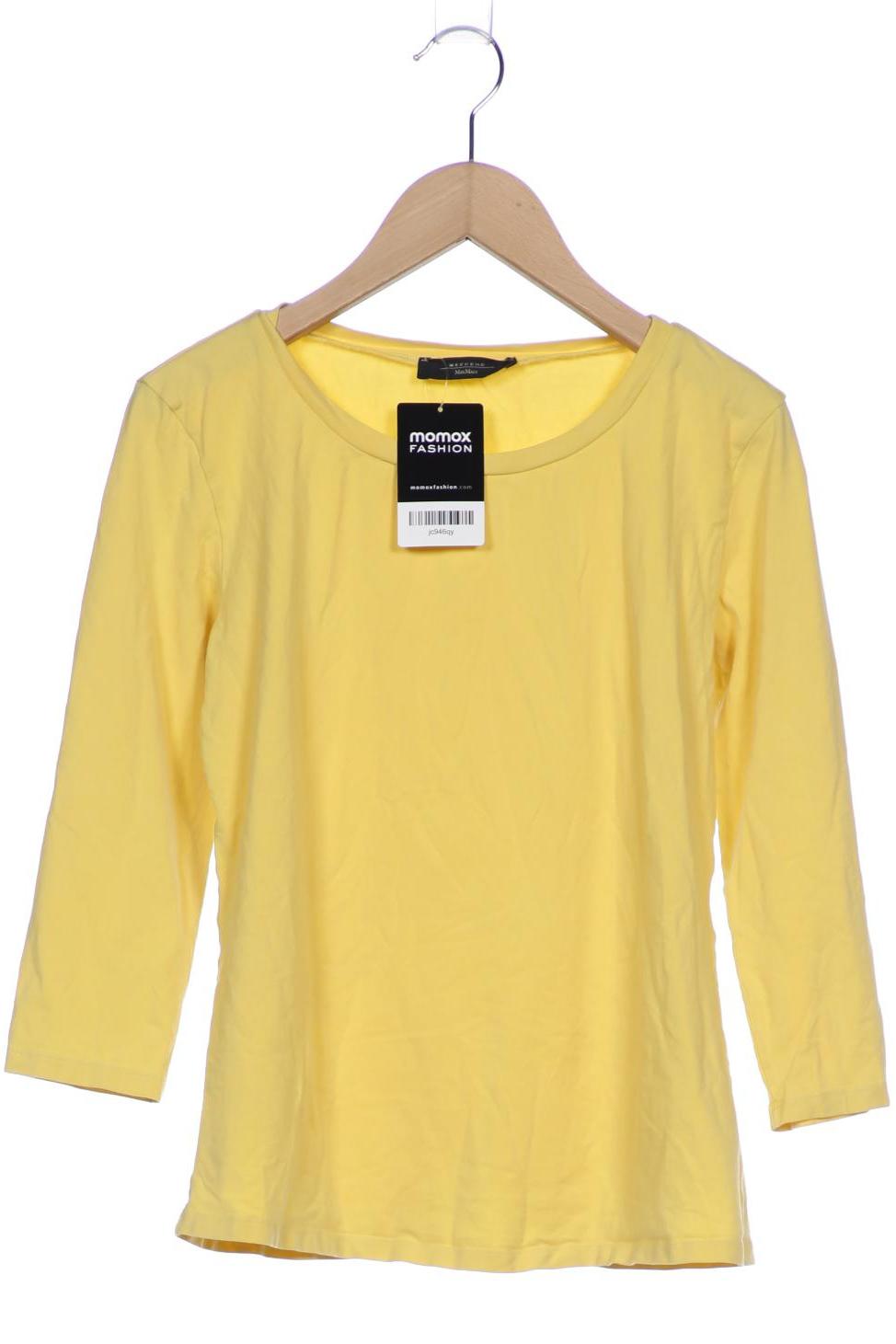 

Weekend Max Mara Damen Langarmshirt, gelb, Gr. 38
