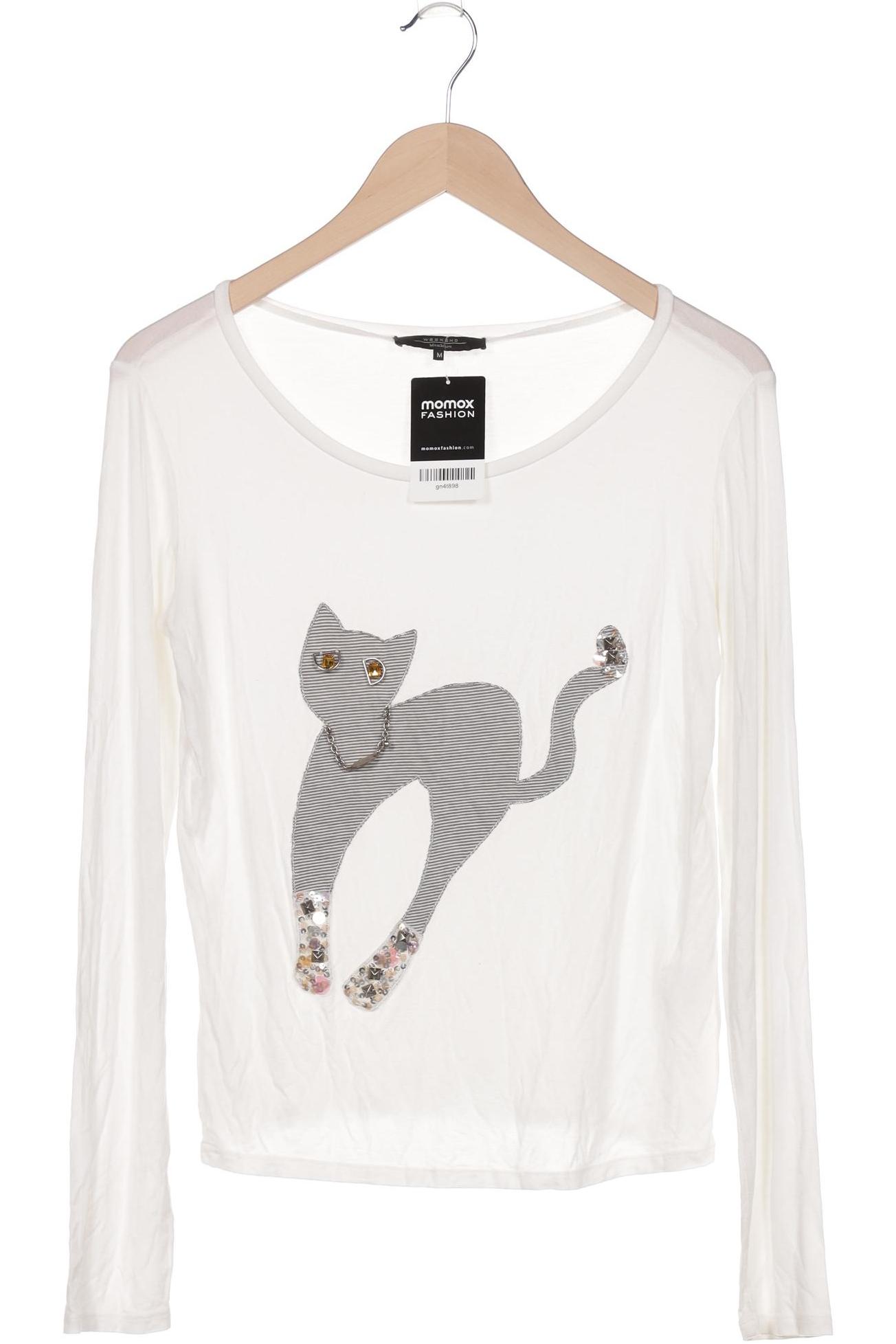 

Weekend Max Mara Damen Langarmshirt, weiß, Gr. 38