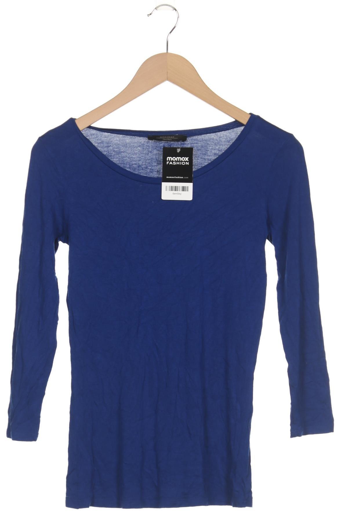 

Weekend Max Mara Damen Langarmshirt, blau, Gr. 34