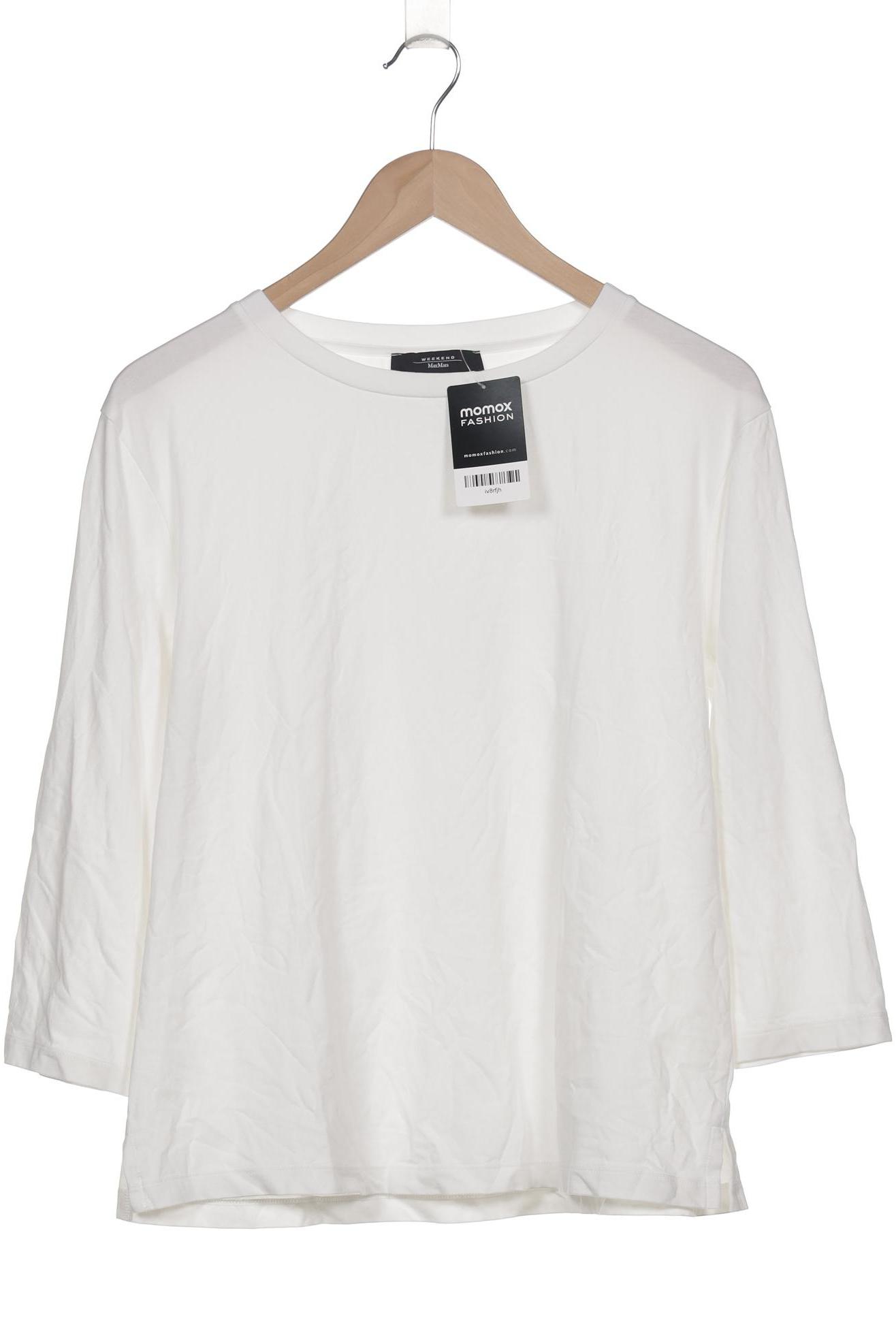

Weekend Max Mara Damen Langarmshirt, weiß, Gr. 42