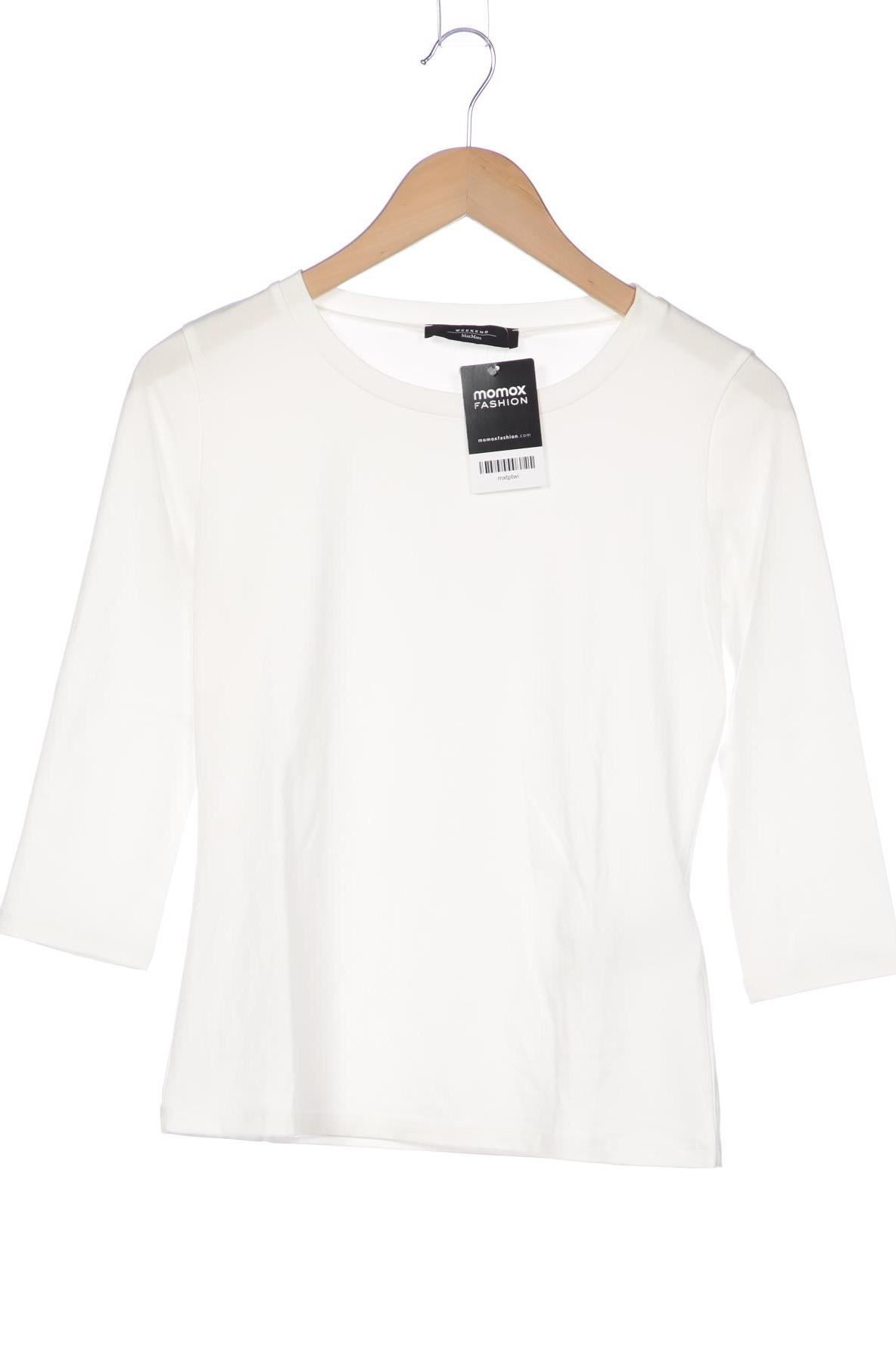 

Weekend Max Mara Damen Langarmshirt, weiß, Gr. 36