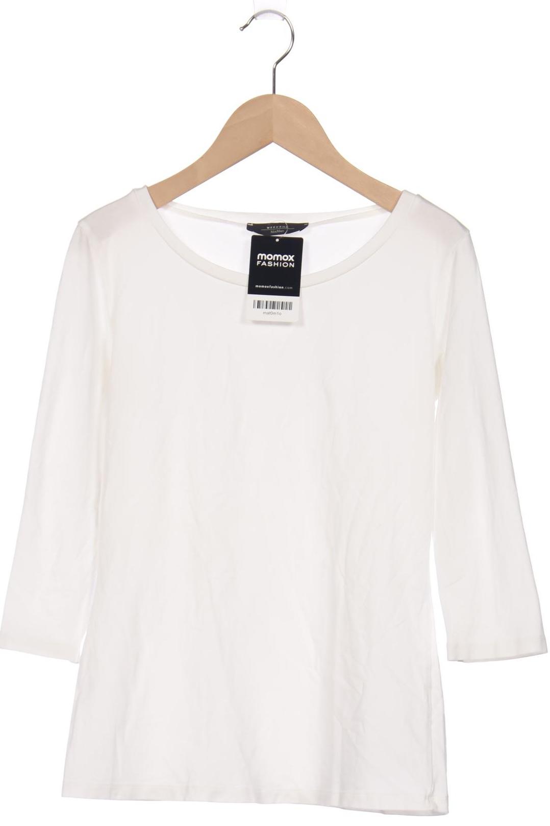 

Weekend Max Mara Damen Langarmshirt, weiß, Gr. 36