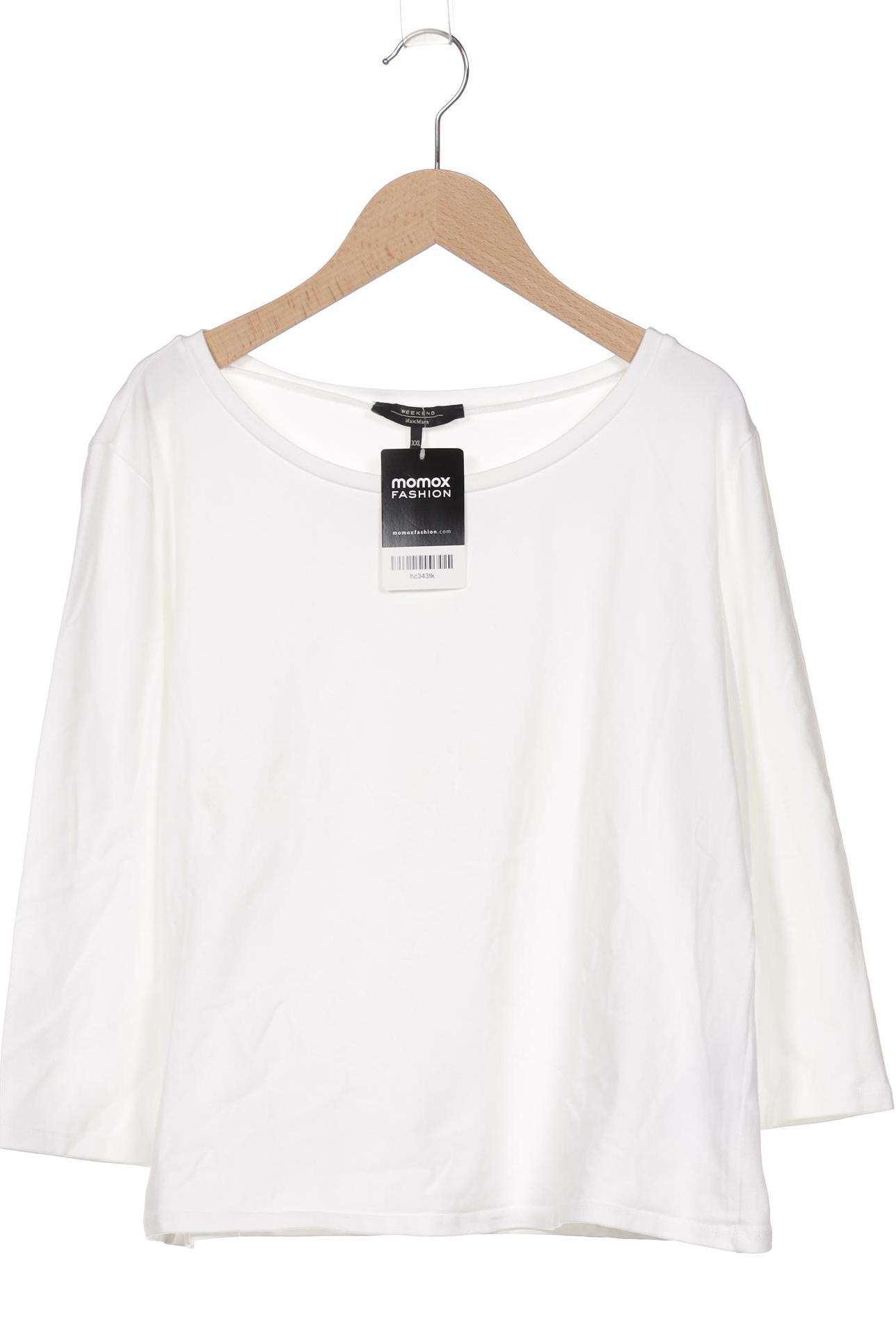 

Weekend Max Mara Damen Langarmshirt, weiß, Gr. 46