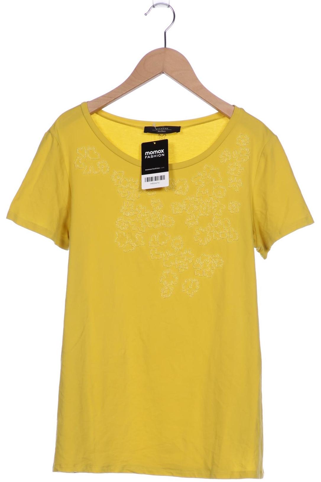 

Weekend Max Mara Damen T-Shirt, gelb, Gr. 42