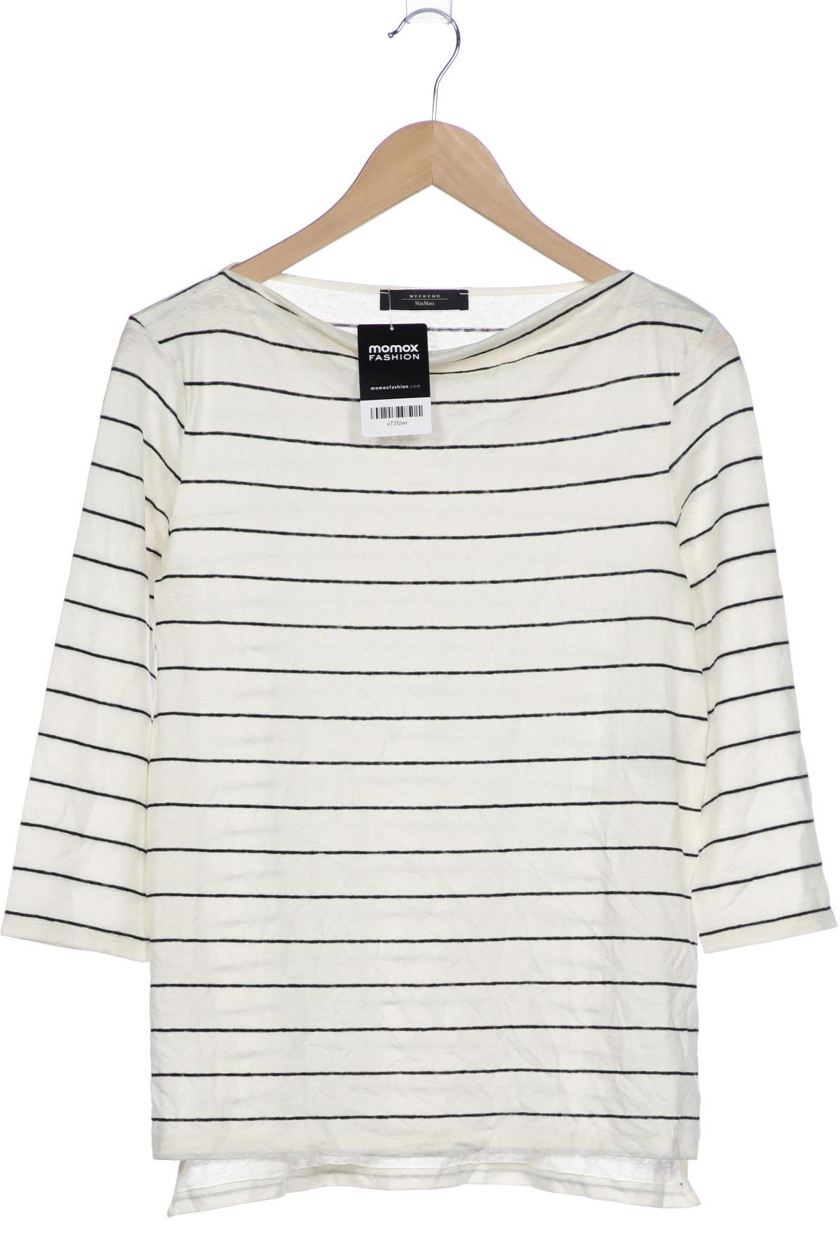 

Weekend Max Mara Damen Langarmshirt, weiß, Gr. 36