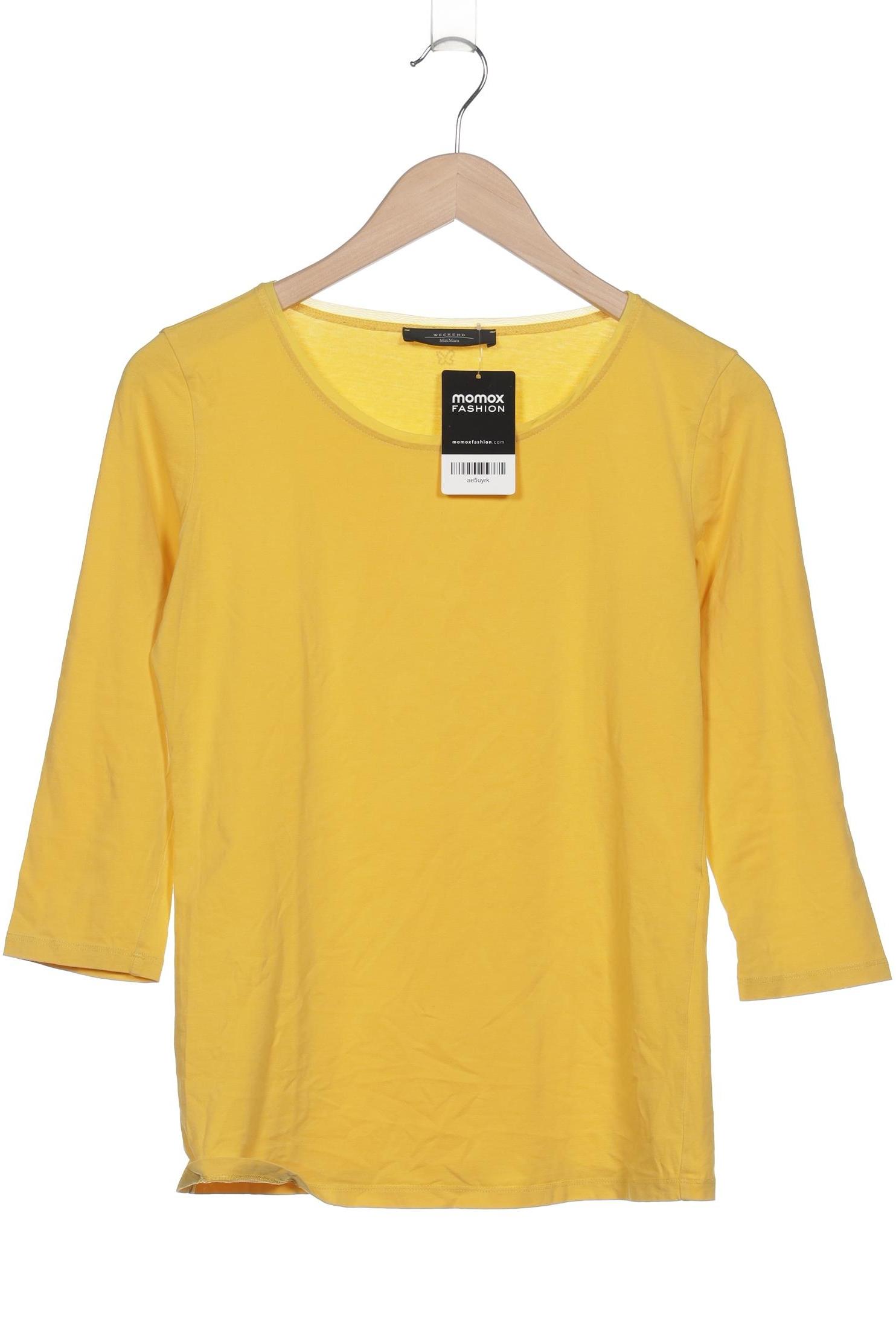 

Weekend Max Mara Damen Langarmshirt, gelb, Gr. 36