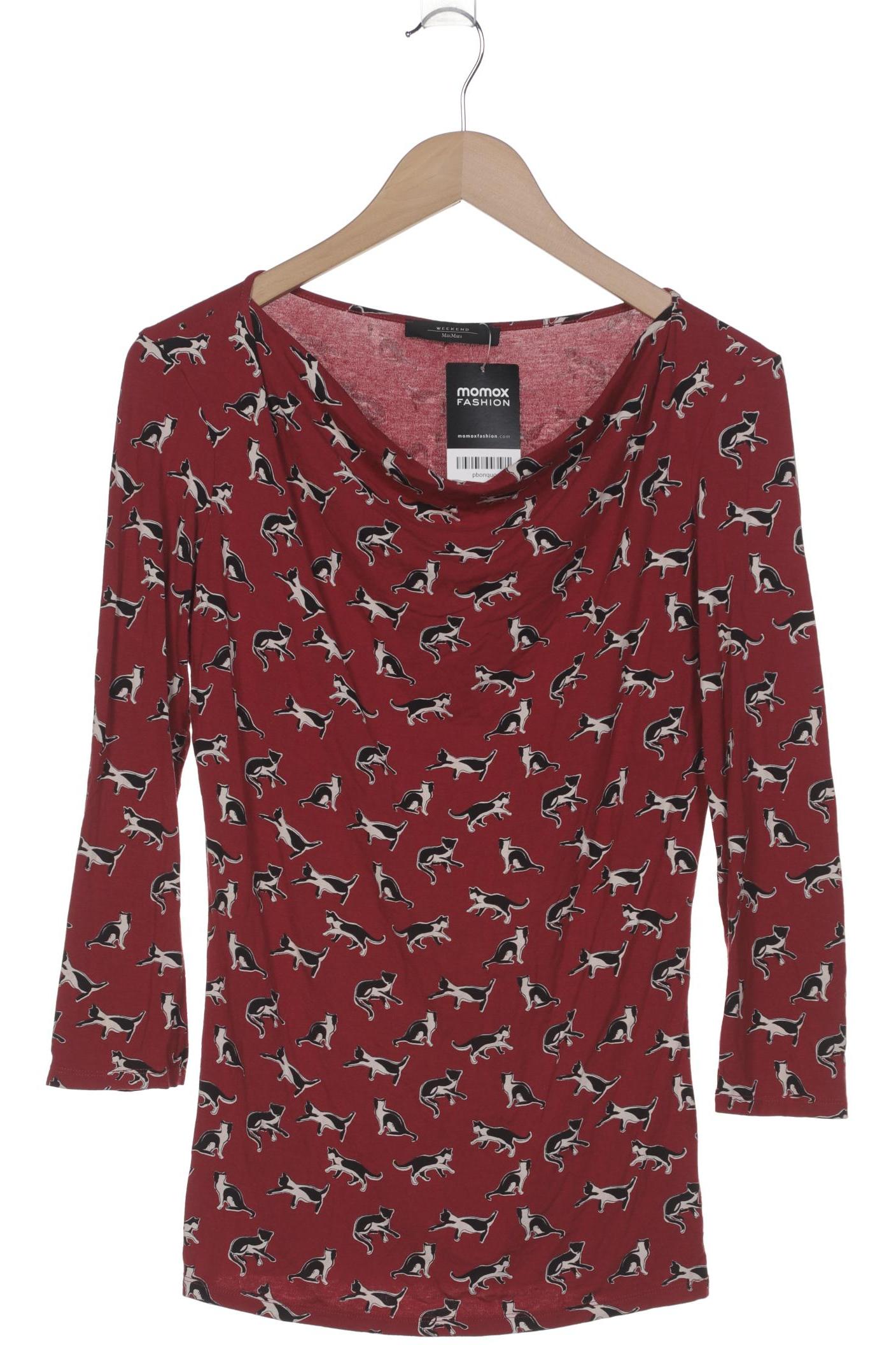 

Weekend Max Mara Damen Langarmshirt, bordeaux, Gr. 38