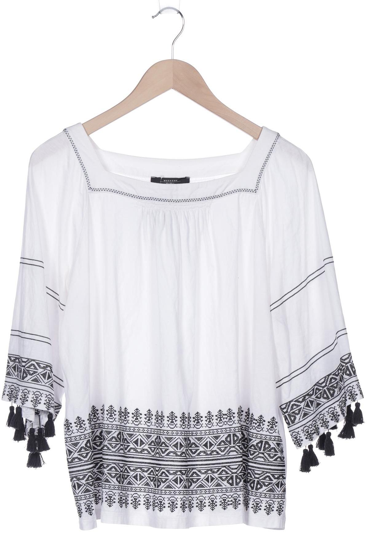 

Weekend Max Mara Damen Langarmshirt, weiß, Gr. 44
