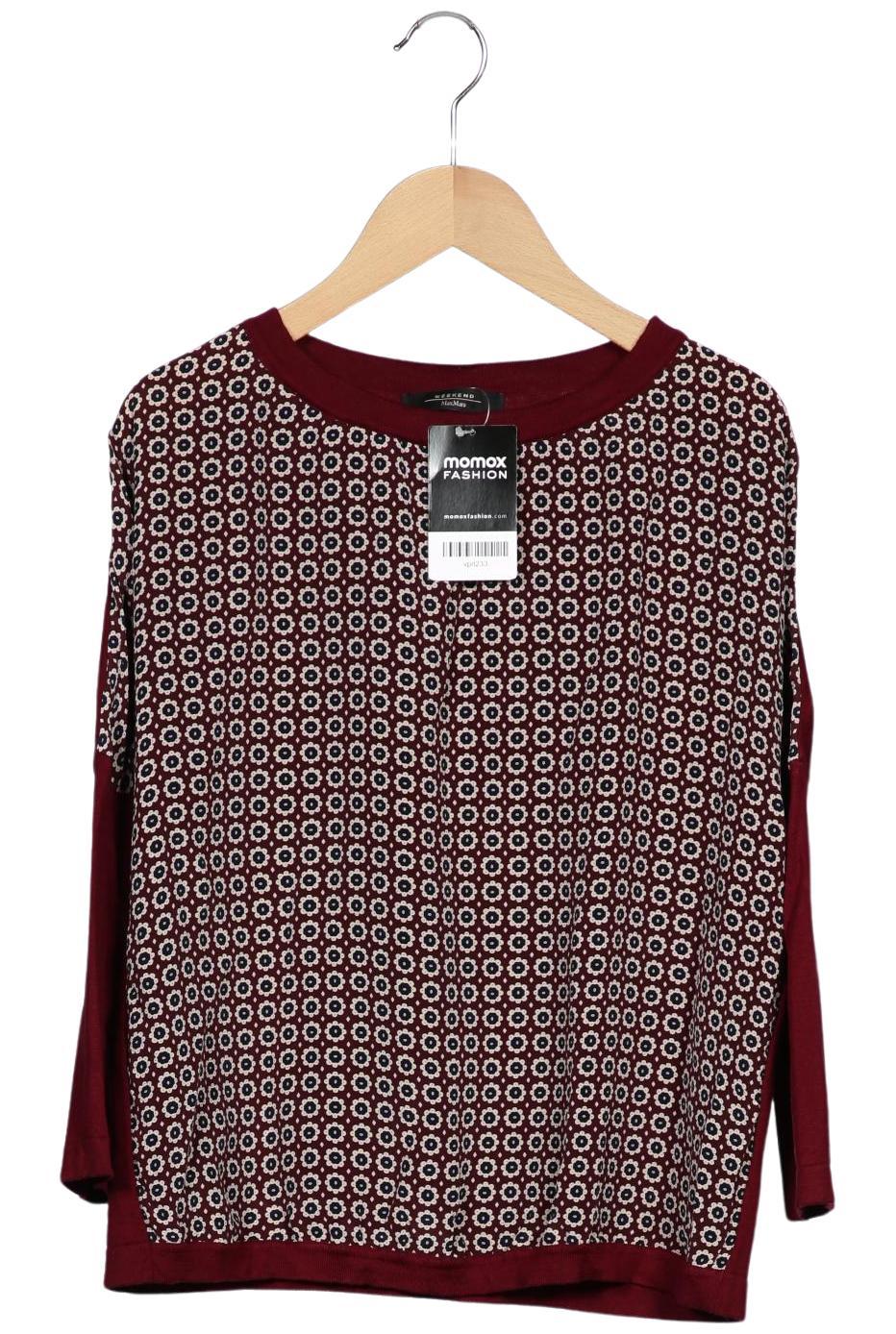 

Weekend Max Mara Damen Langarmshirt, bordeaux, Gr. 38