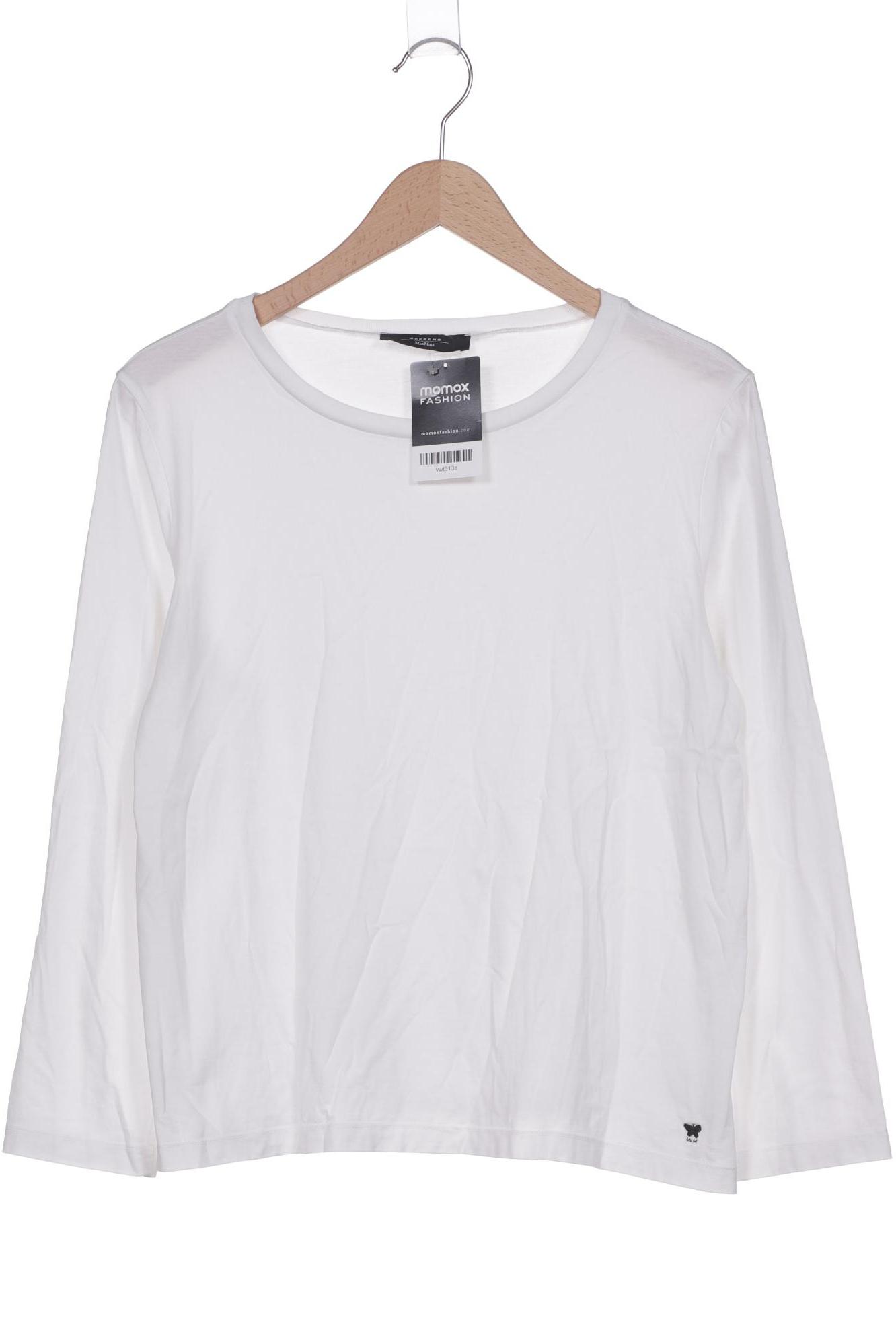 

Weekend Max Mara Damen Langarmshirt, weiß, Gr. 46