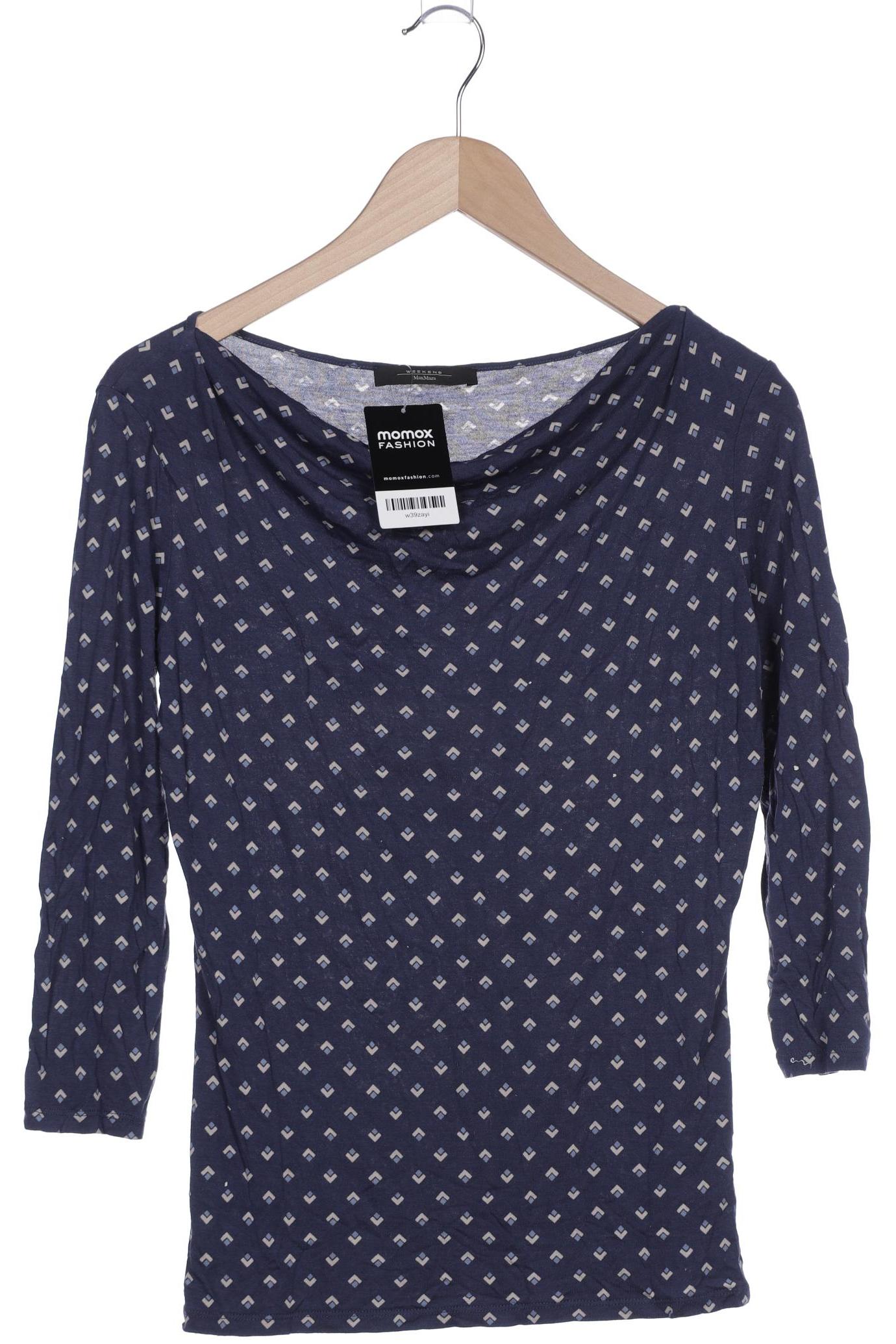 

Weekend Max Mara Damen Langarmshirt, blau, Gr. 38