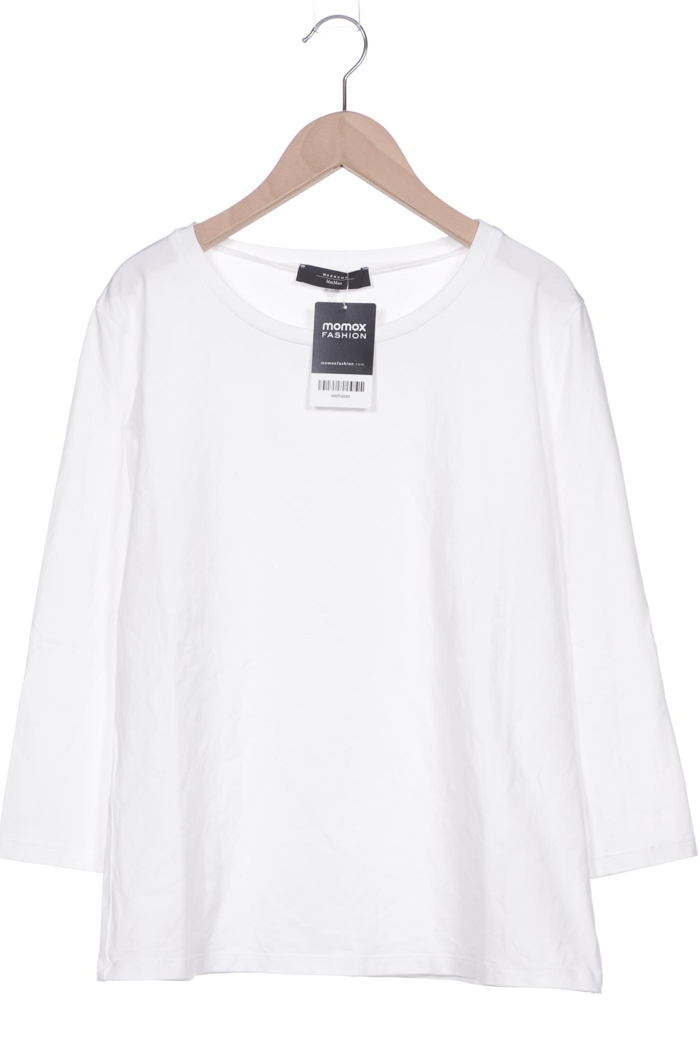 

Weekend Max Mara Damen Langarmshirt, weiß, Gr. 42