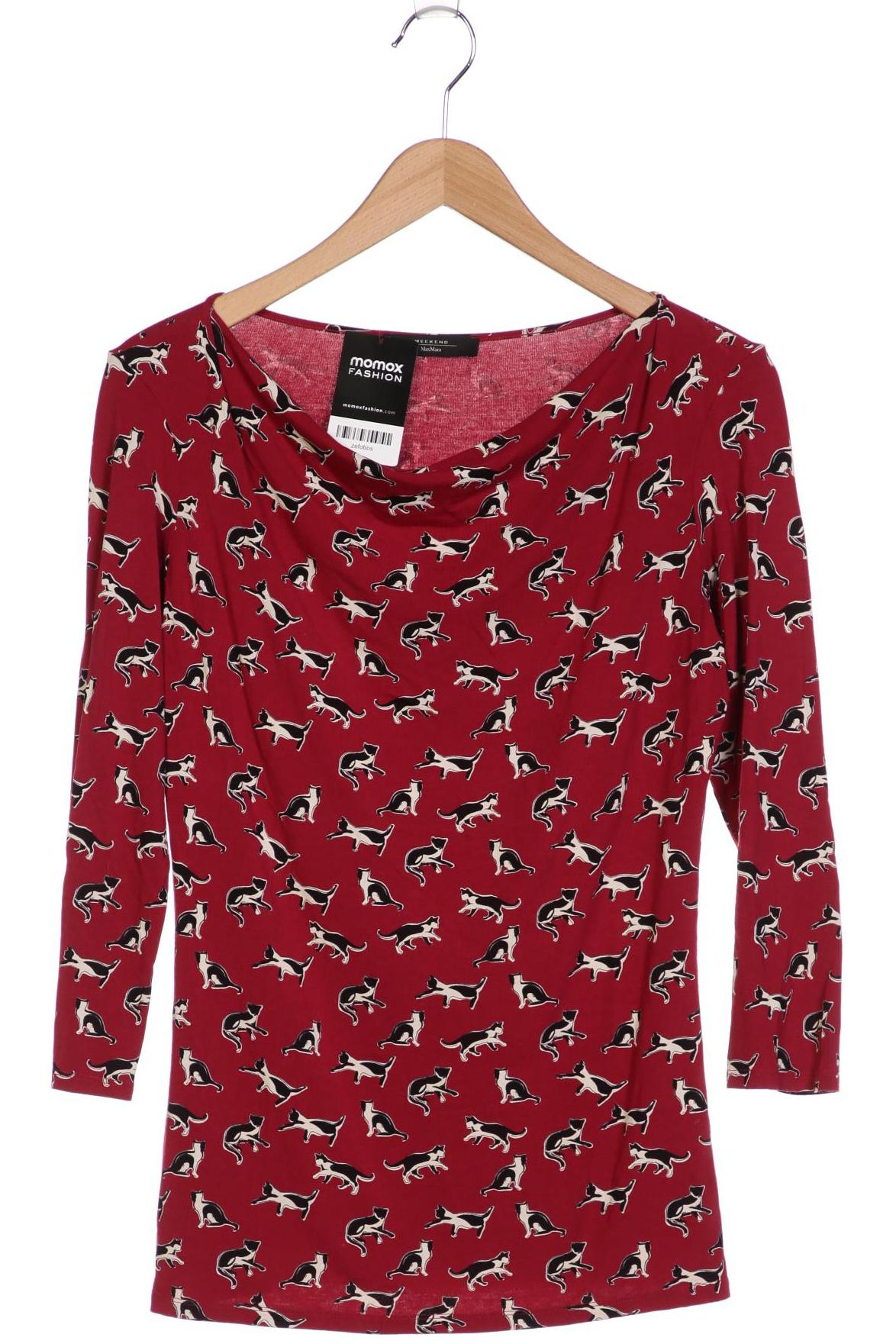 

Weekend Max Mara Damen Langarmshirt, bordeaux, Gr. 36