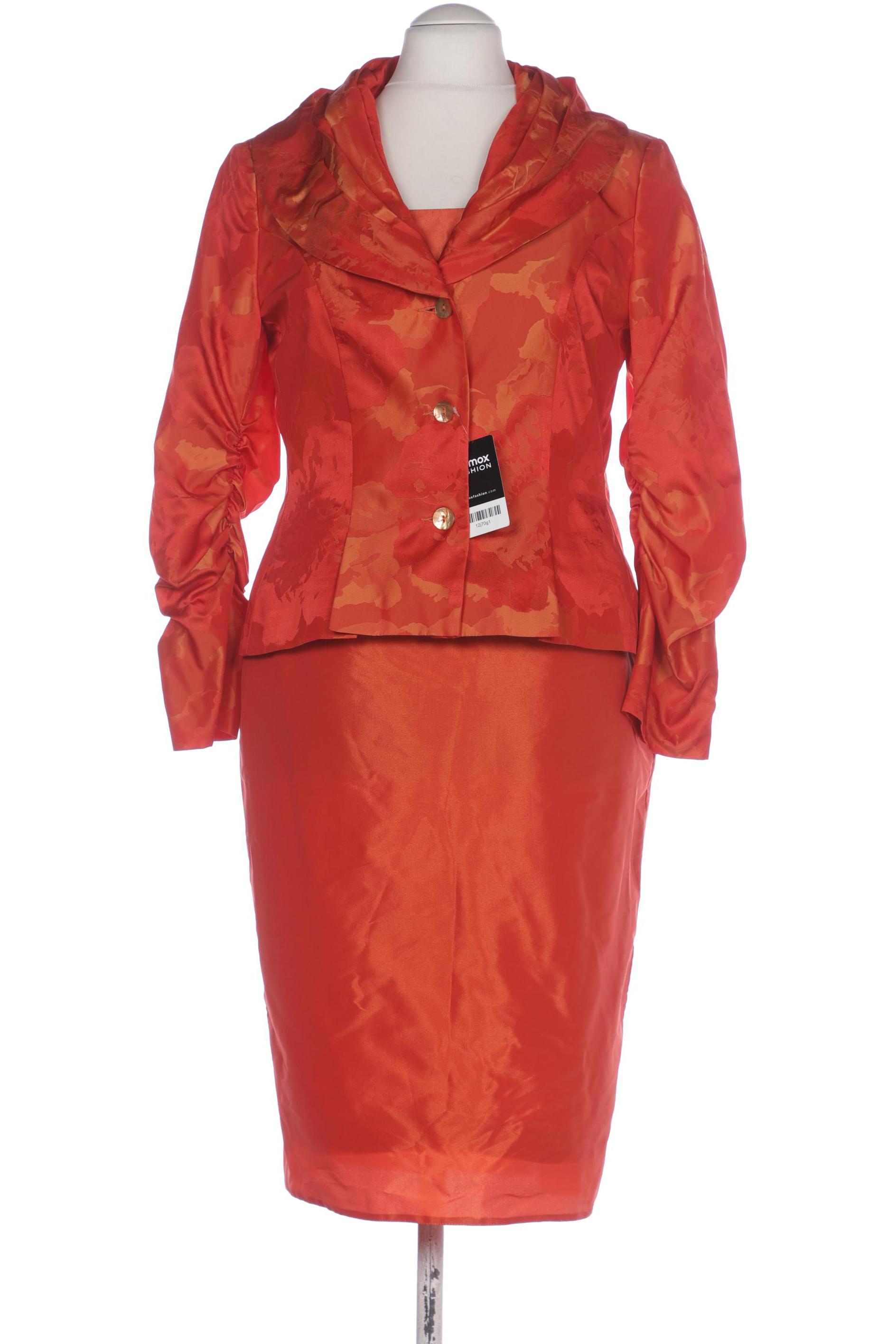 

weise Damen Anzug, orange, Gr. 40
