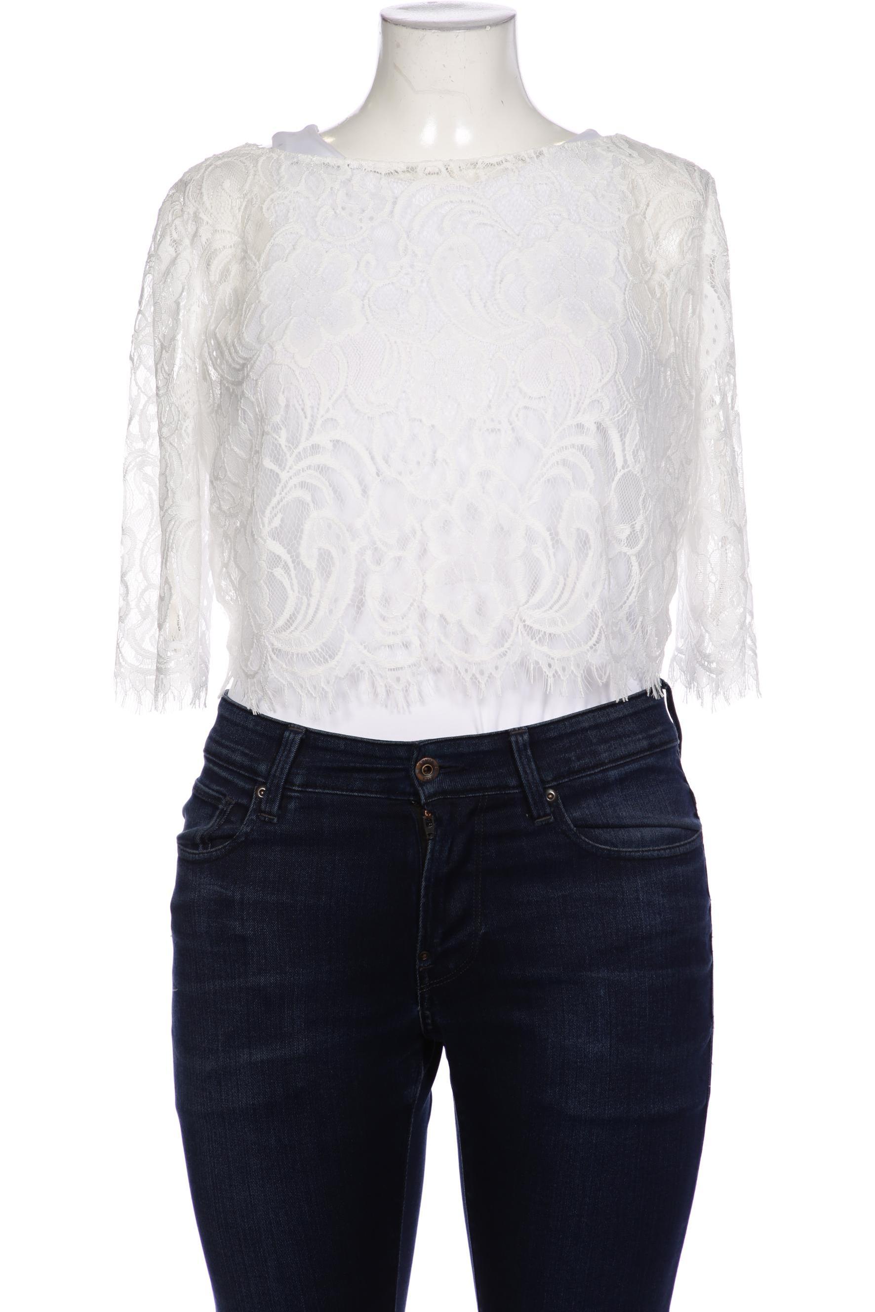 

weise Damen Bluse, weiß, Gr. 42