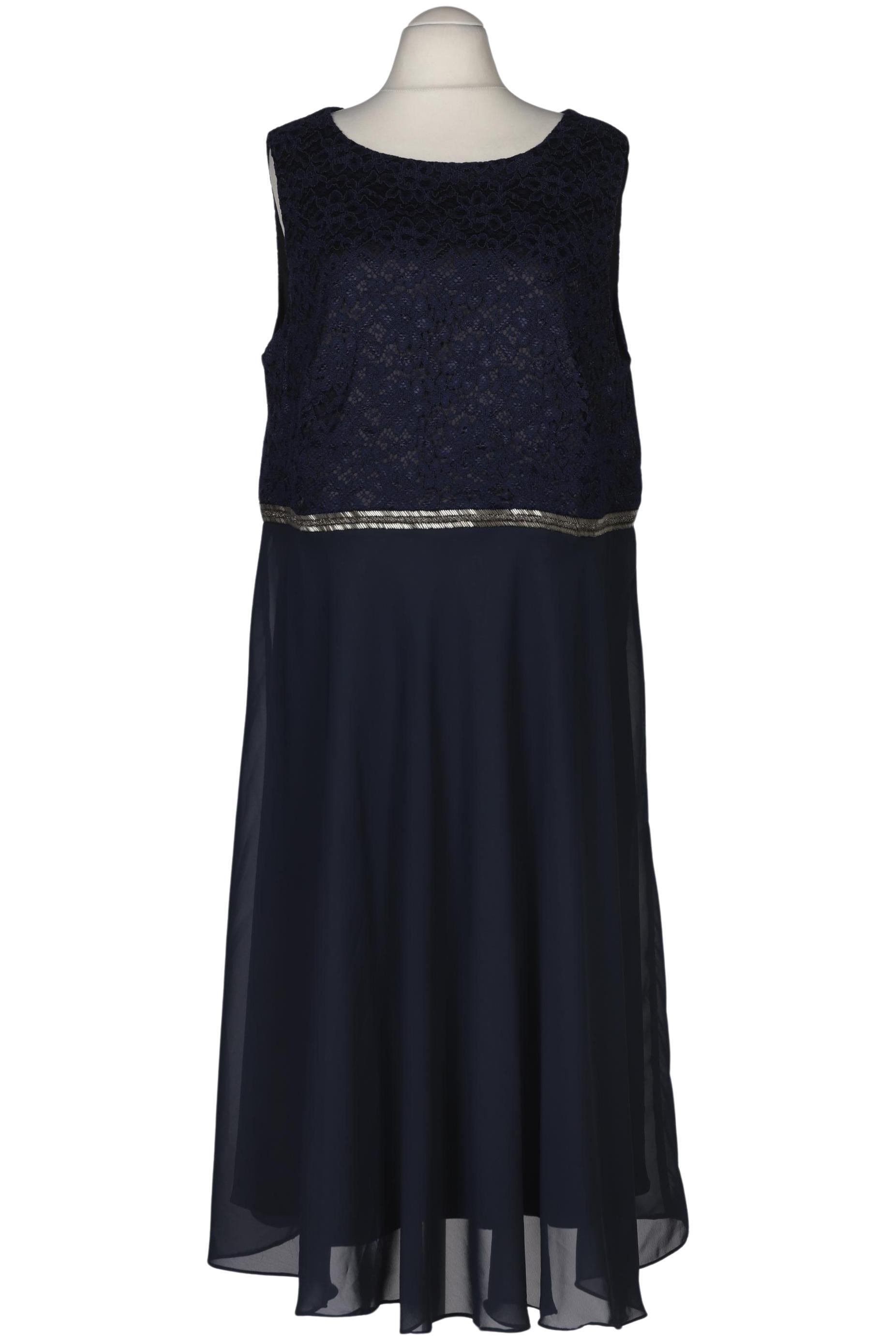 

weise Damen Kleid, marineblau, Gr. 52