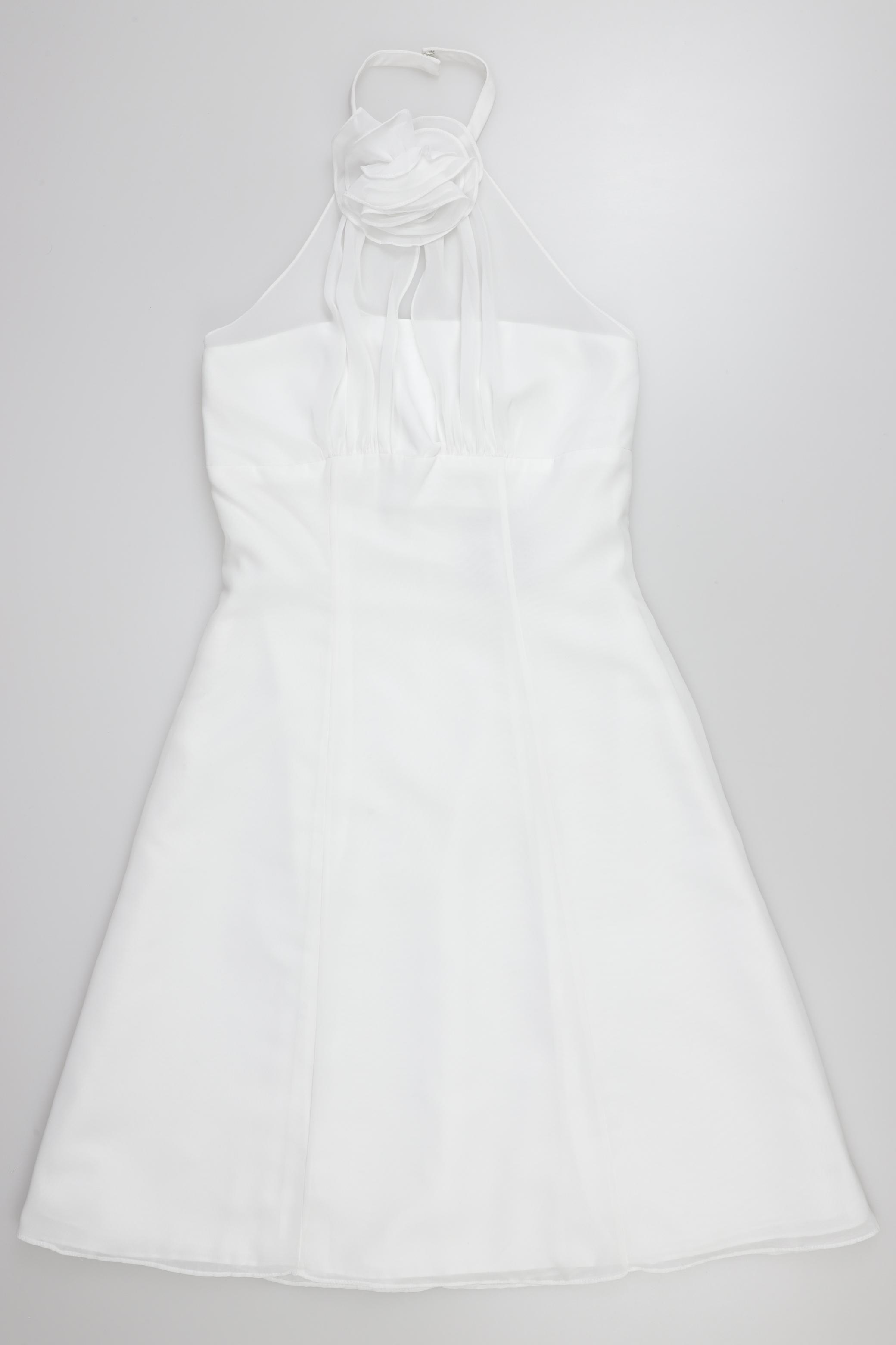 

weise Damen Kleid, weiß, Gr. 32