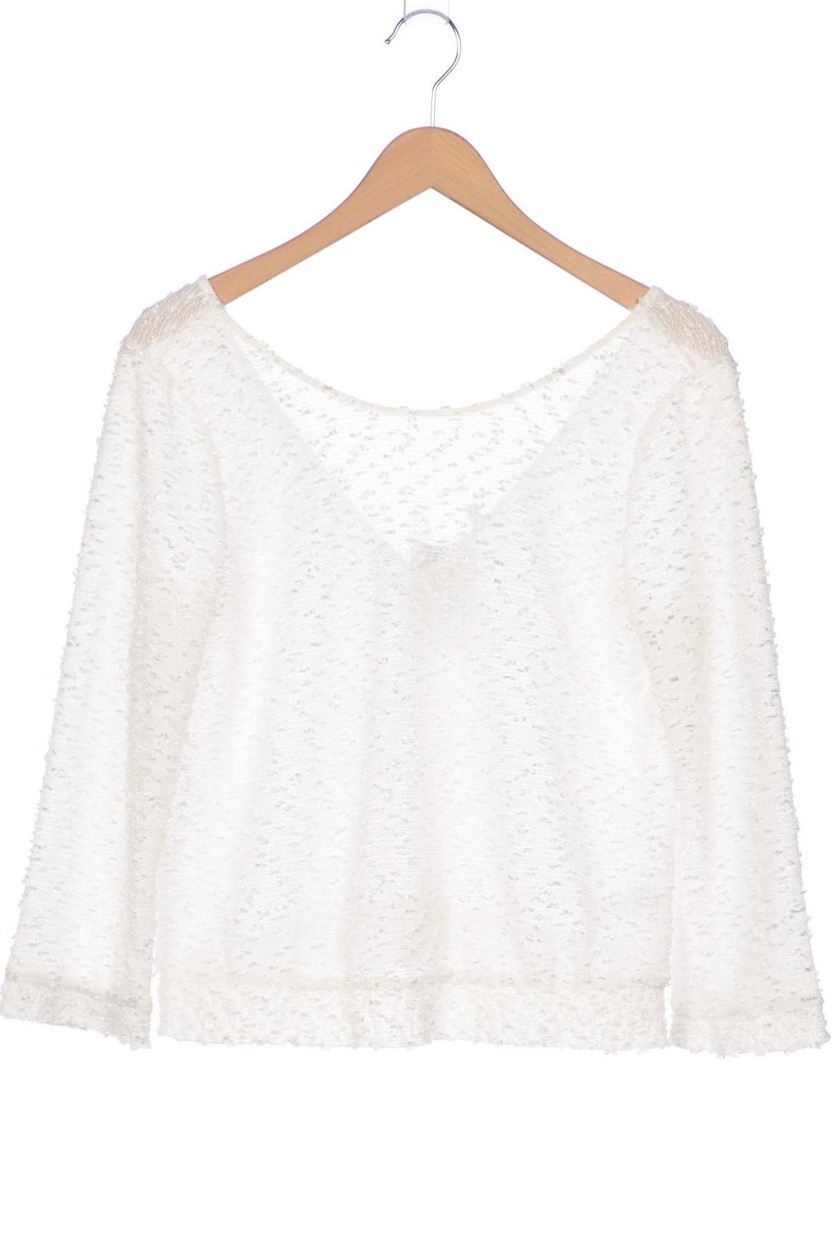 

weise Damen Langarmshirt, weiß, Gr. 38